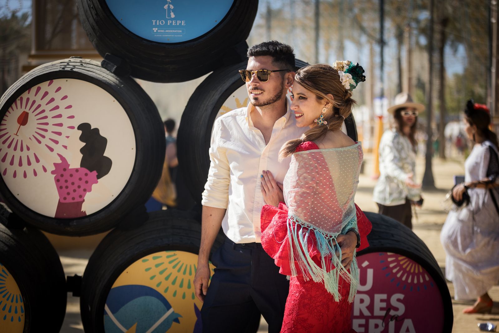 Calor y ambiente en el último día de la Feria de Jerez