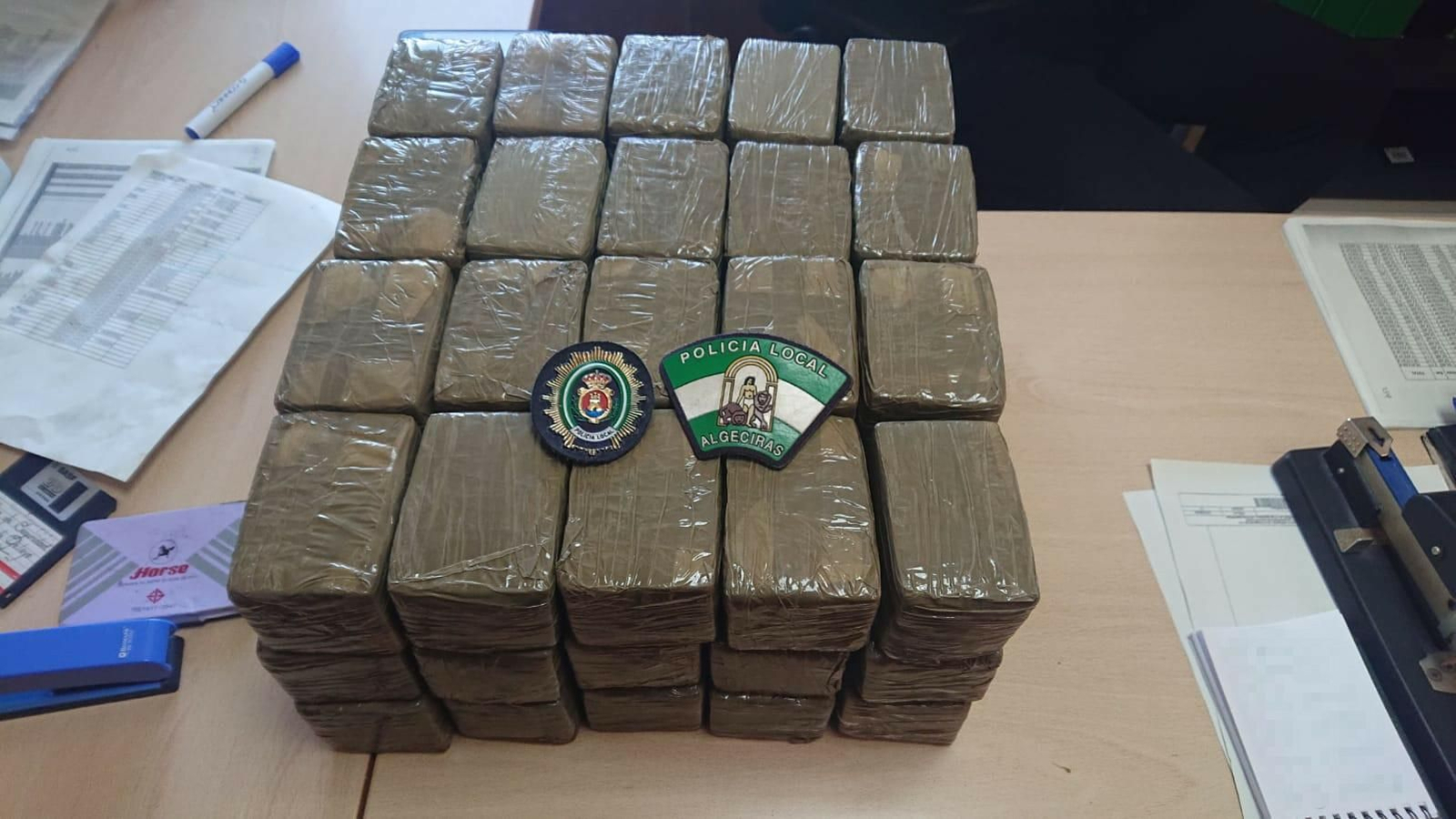 Droga incautada en la actuación policial