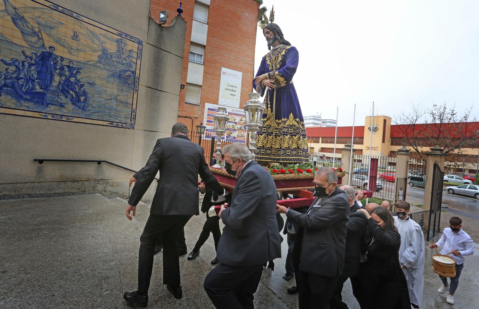 Imágenes de la vuelta del Señor de la Redención al Santuario de María Auxiliadora