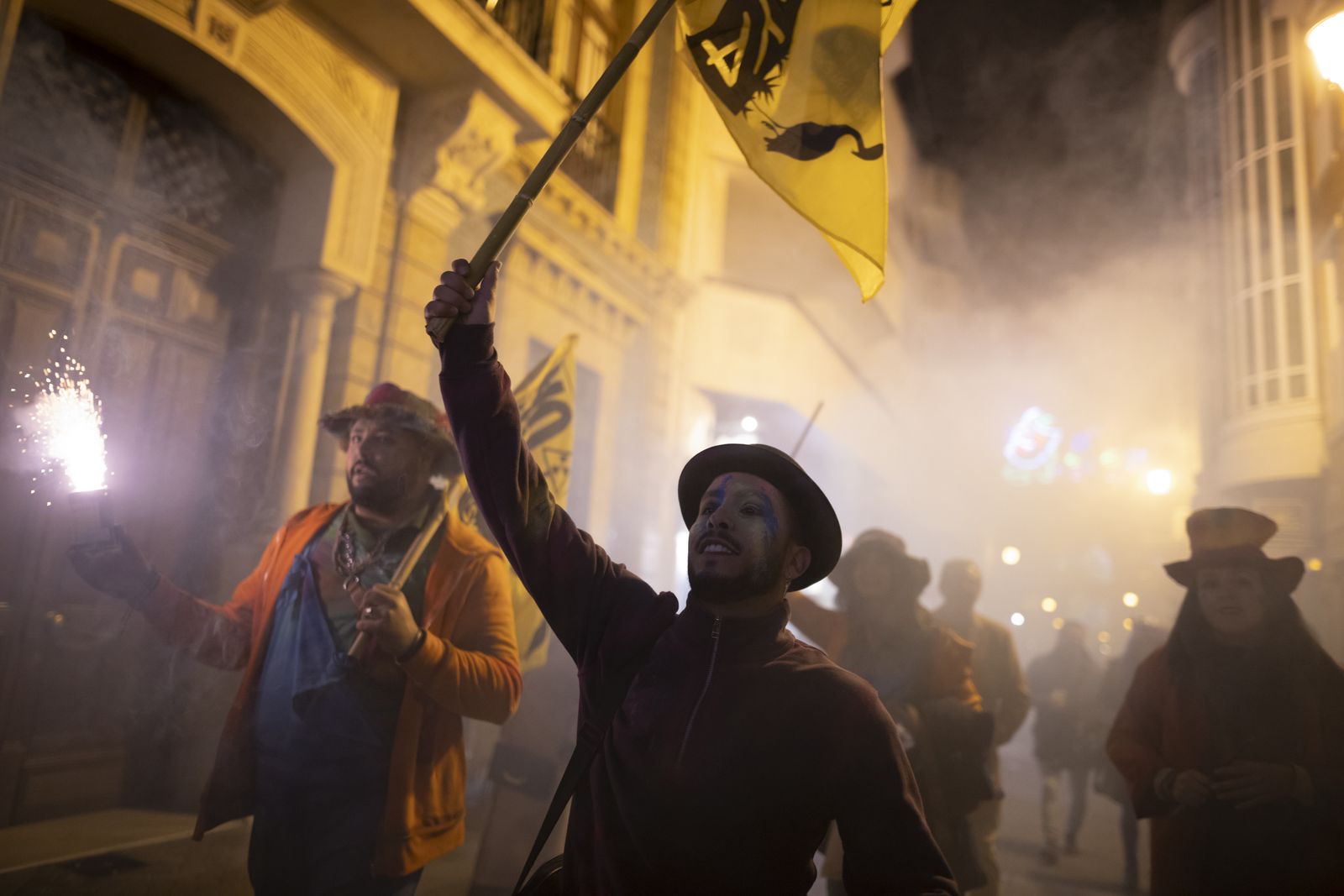 Ambiente en la final  del Carnaval Colombino