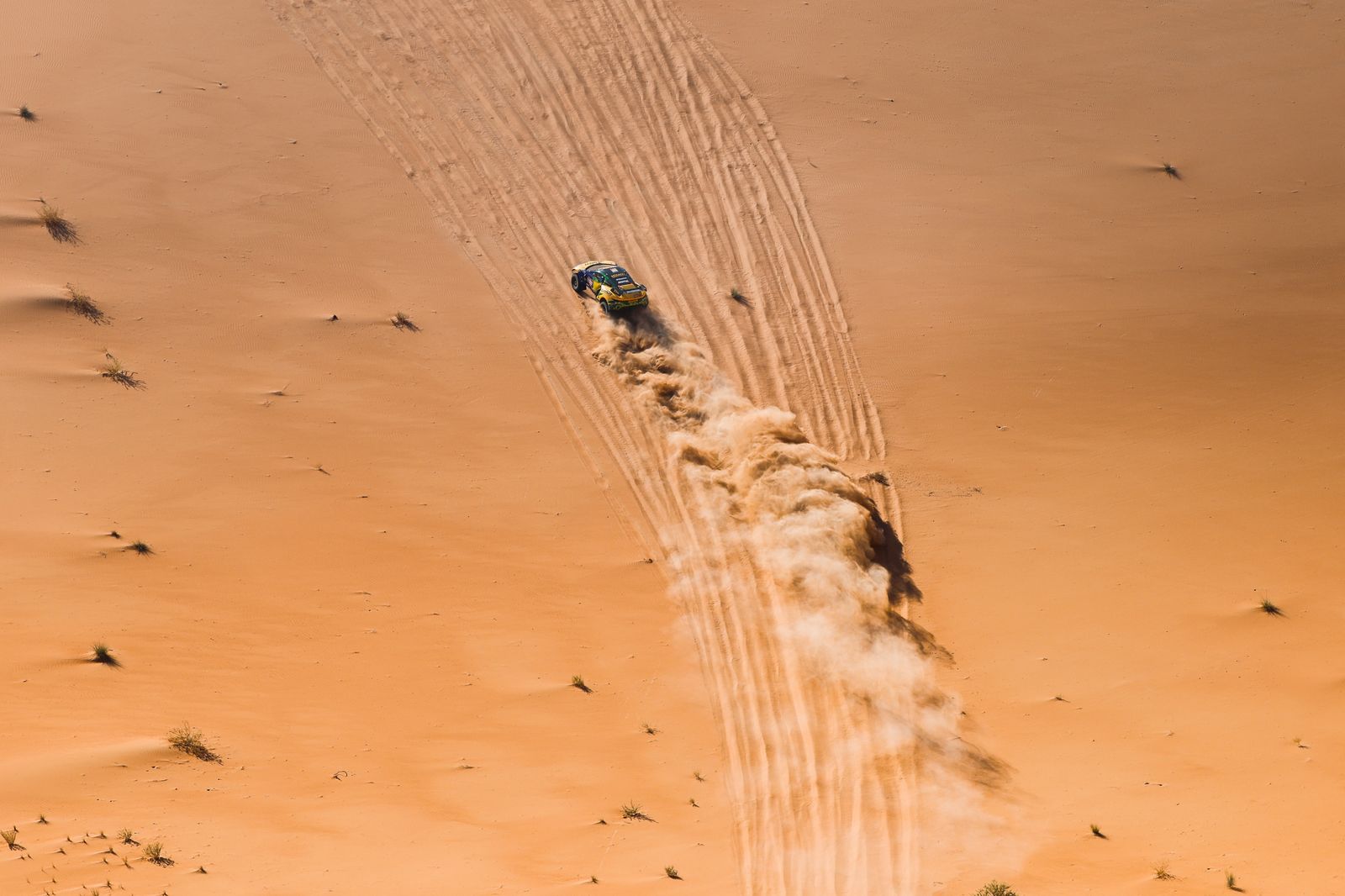 Las mejores fotos del Dakar por las dunas