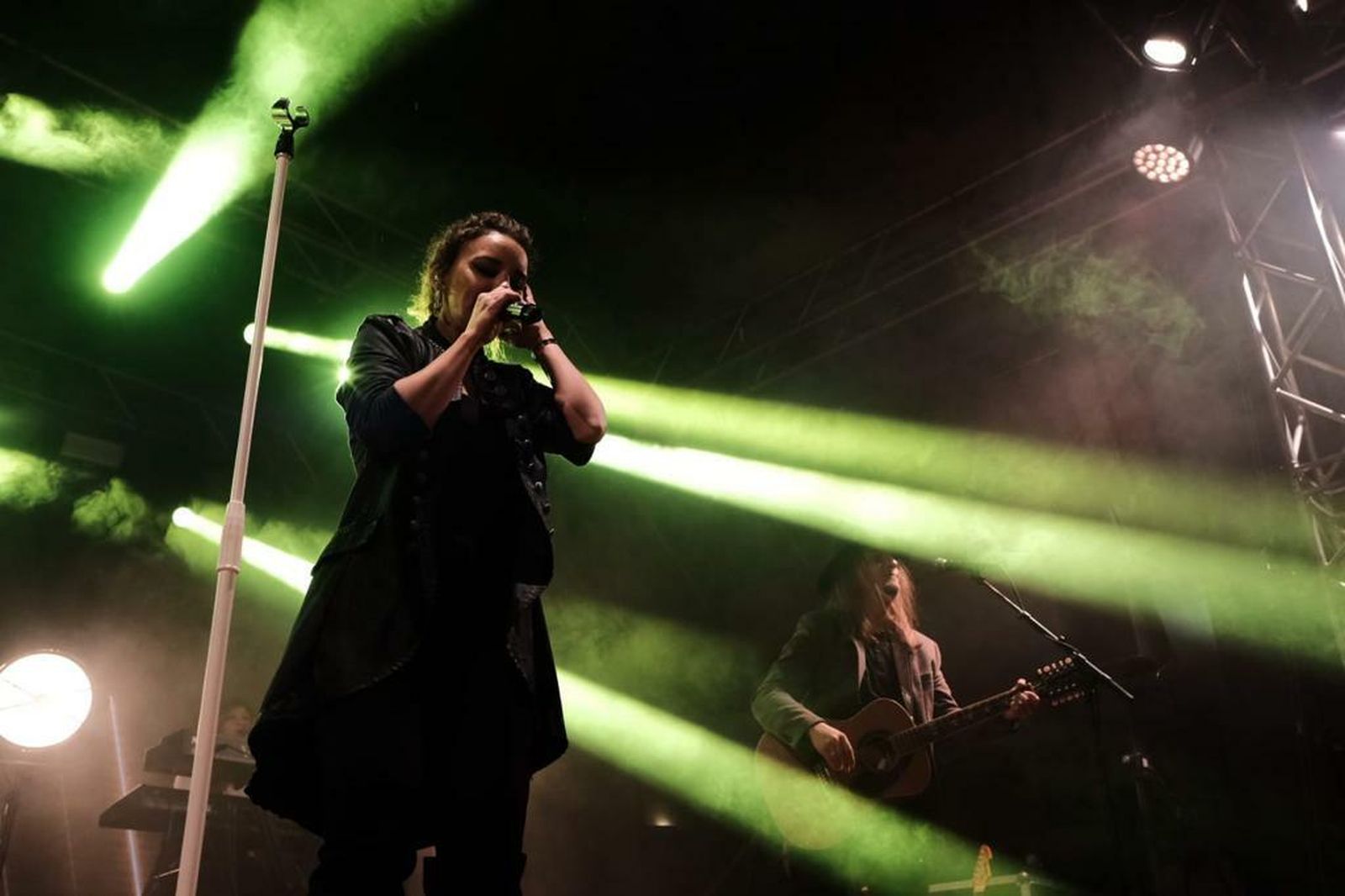 Chenoa, durante su concierto en Roquetas de Mar.