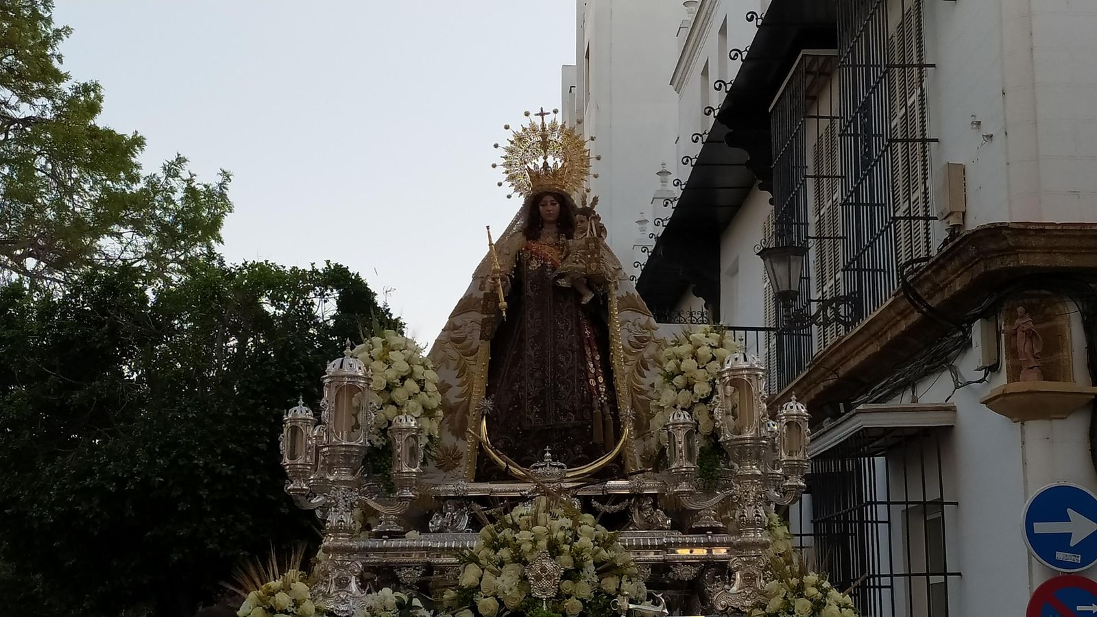 Traslado de la Virgen del Carmen a la Iglesia Mayor para el Corpus, en San Fernando.