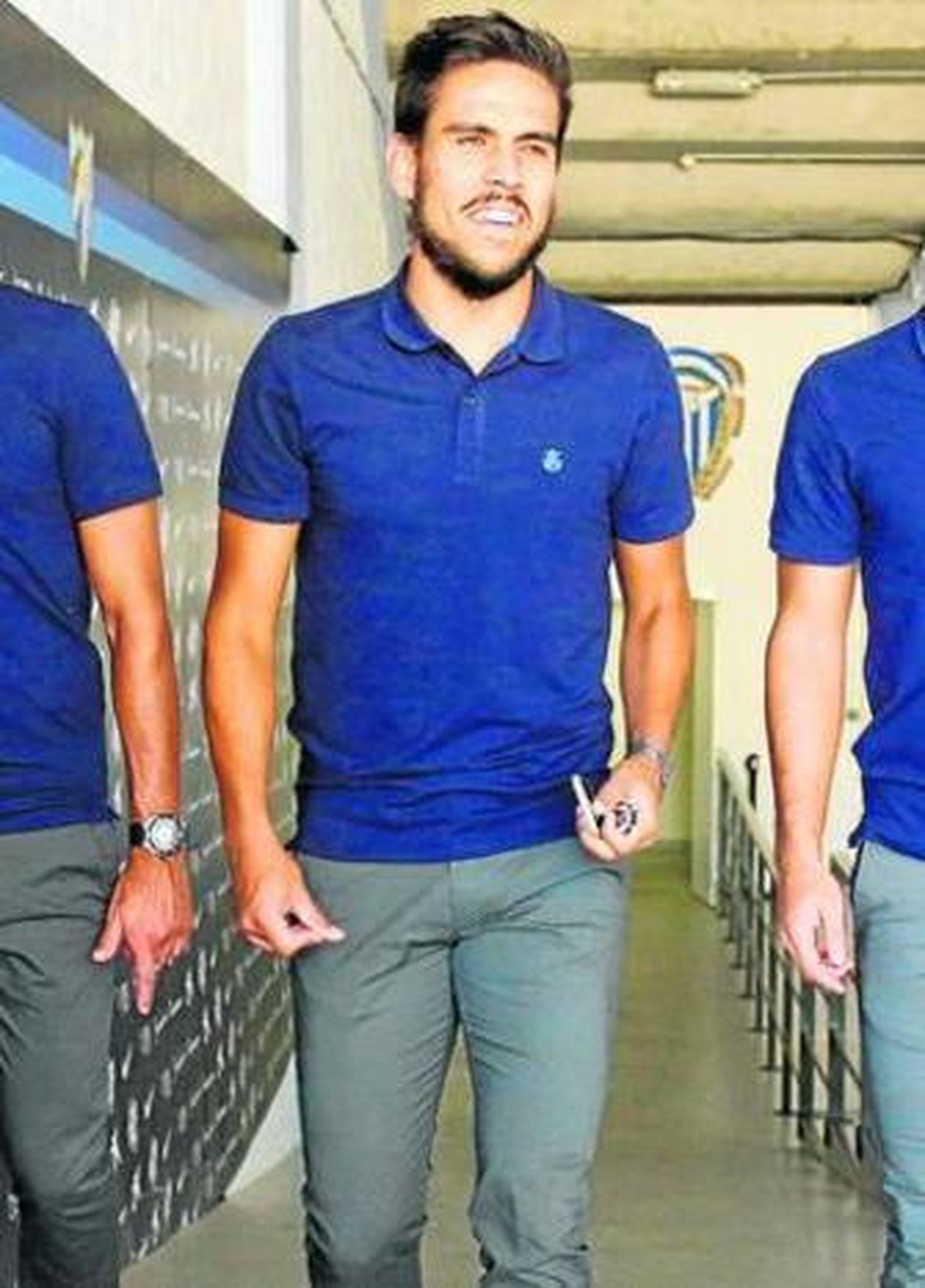 Recio, tras un entrenamiento.