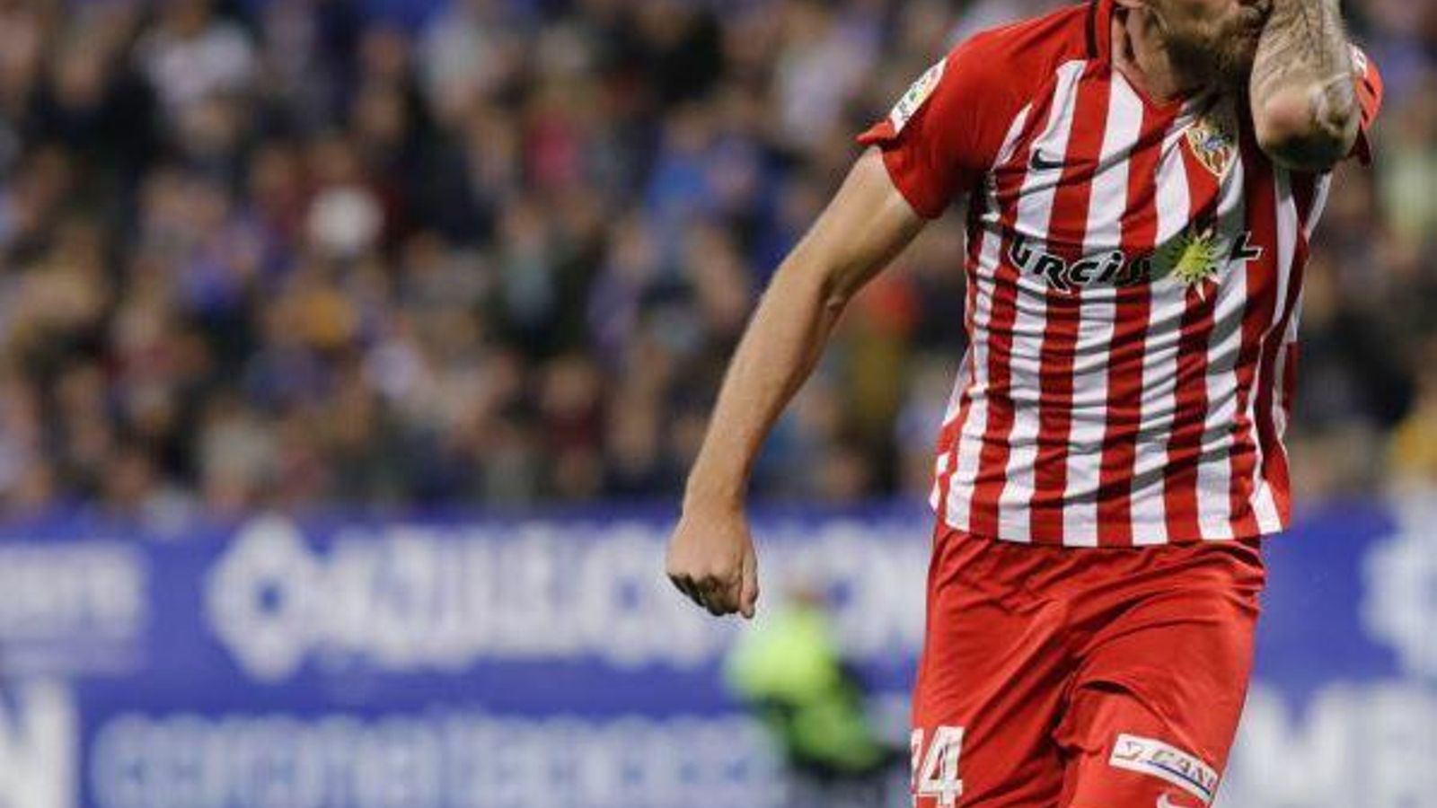 Saveljich celebra su gol.