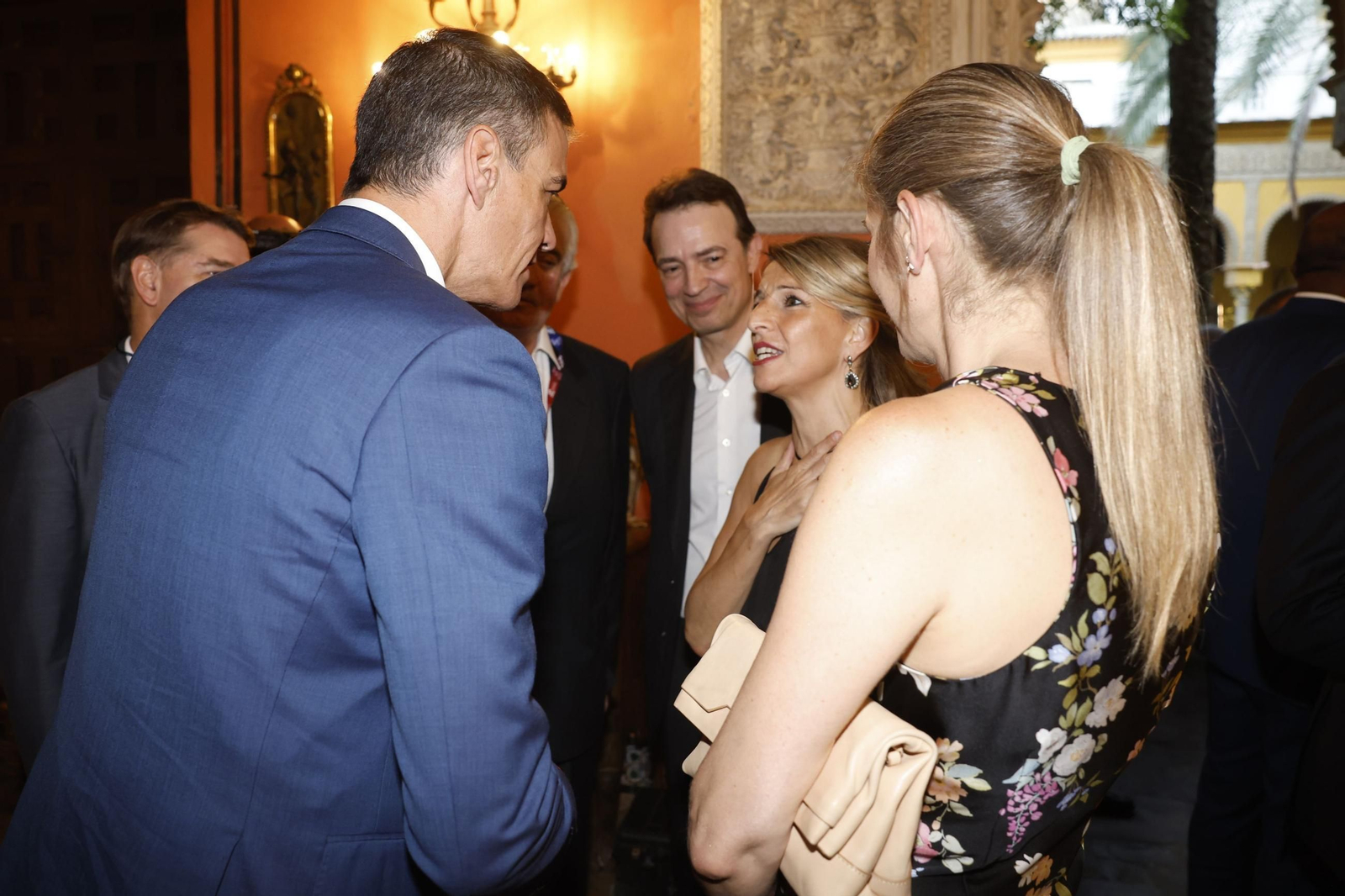 Las fotos de la cena de la cumbre de la ONU en el Palacio de las Dueñas de Sevilla