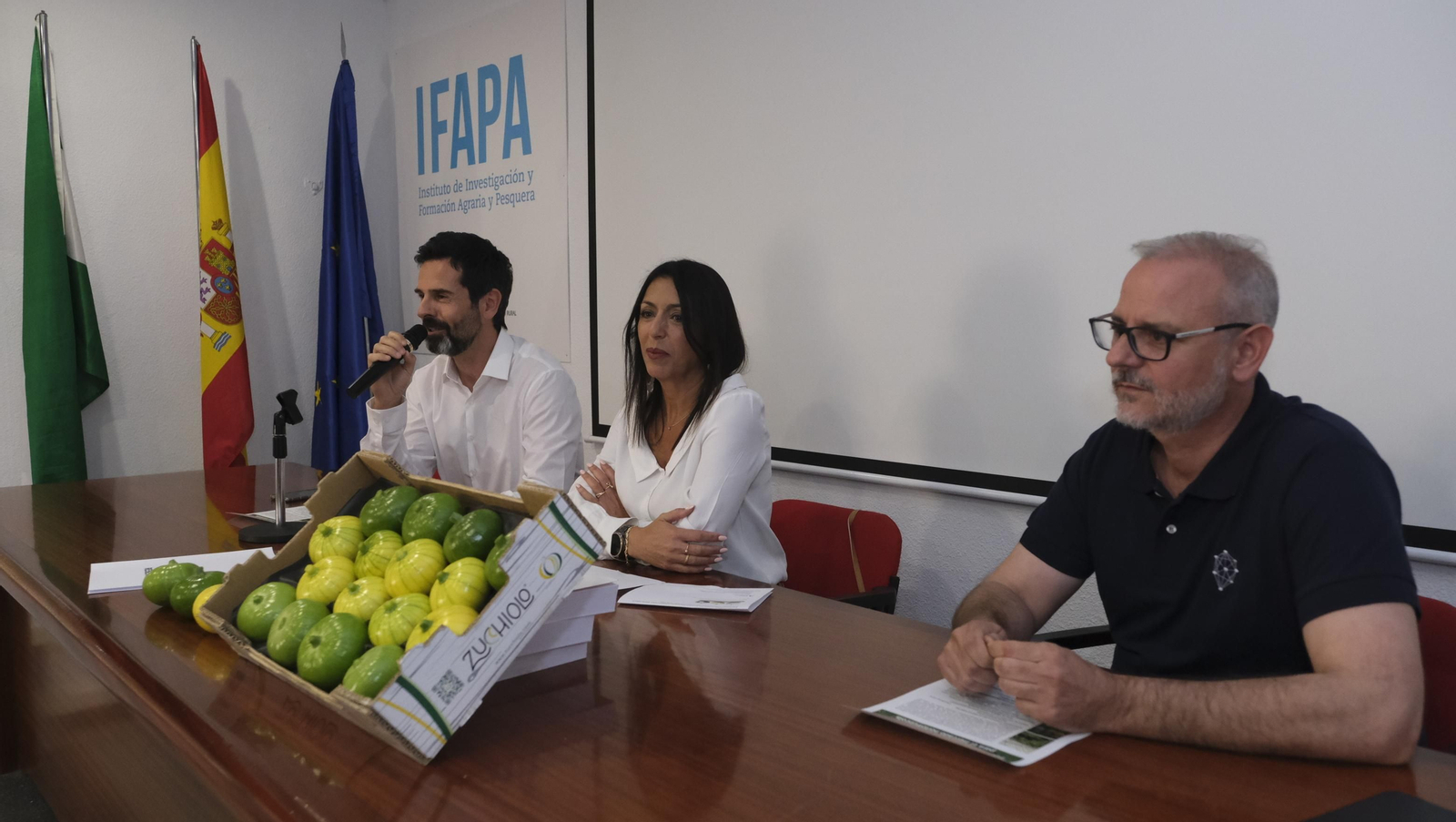 Presentación del nuevo producto de Beyond Seeds, Zucchielo, en el IFAPA de La Mojonera