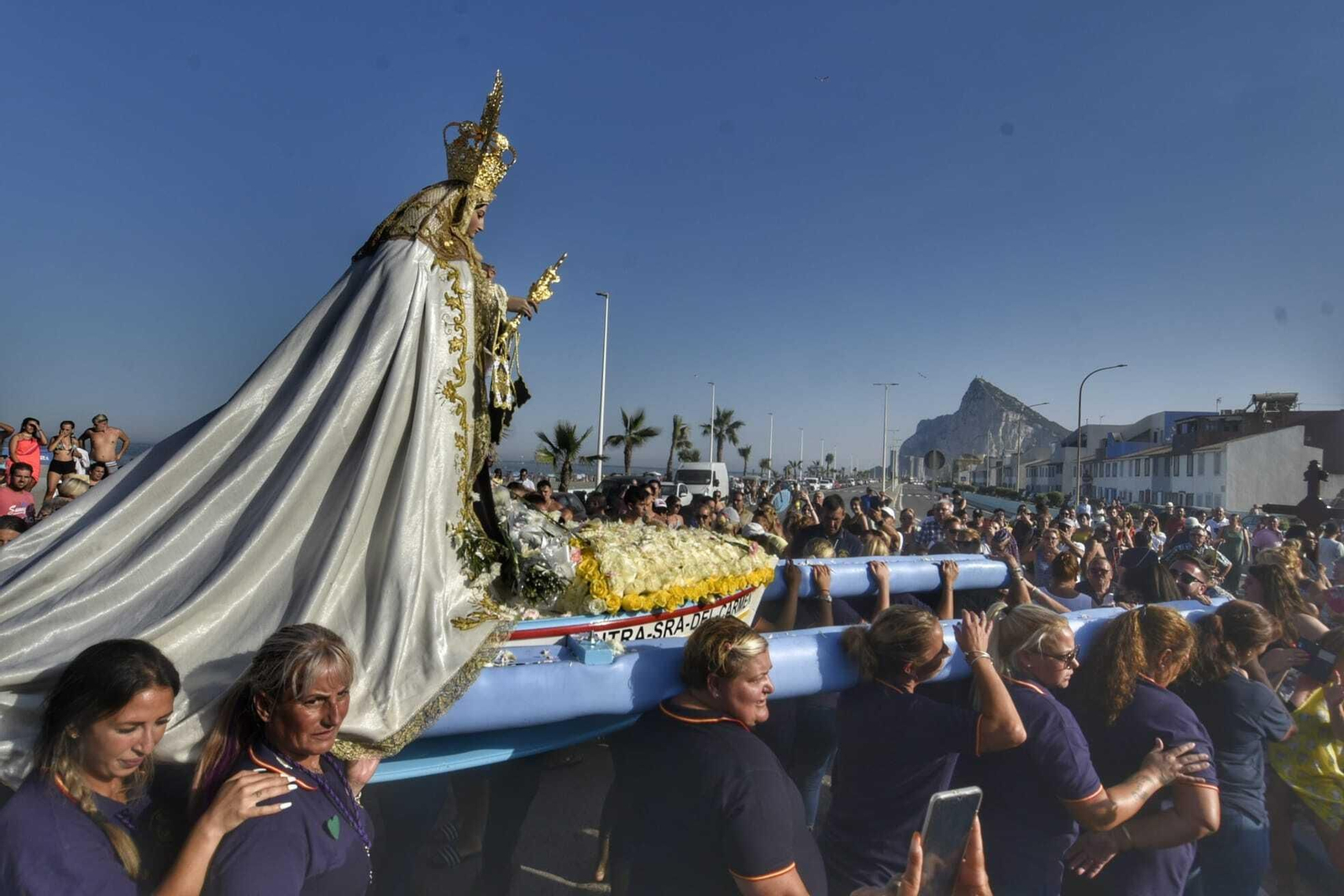 Las fotos de la procesión de la Virgen del Carmen en La Línea