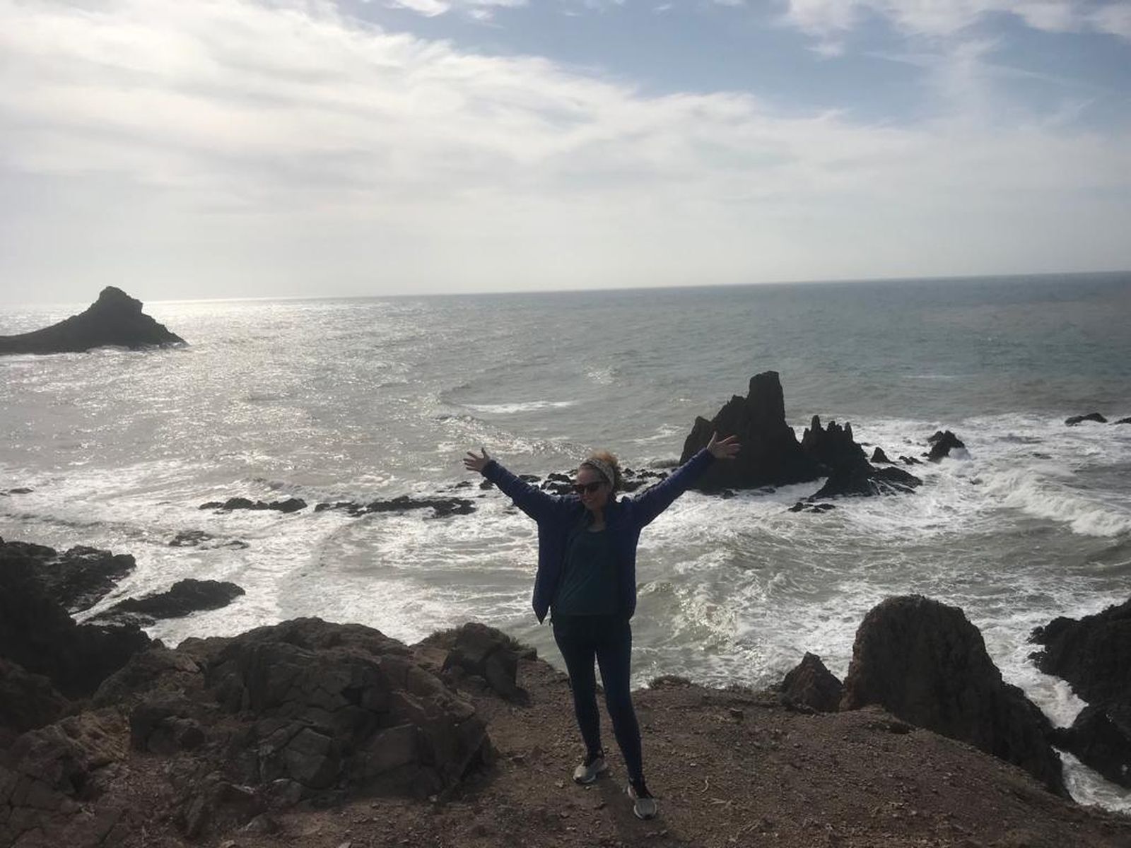 La bloguera italiana en el Arrecife de las Sirenas.