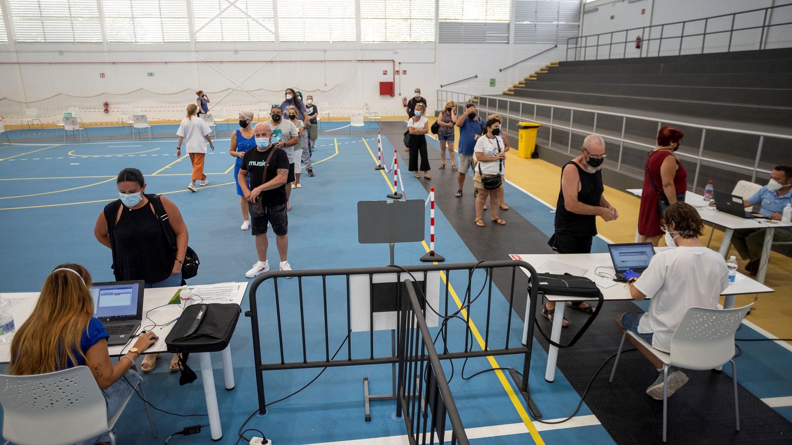 Vacunaciones en San Fernando, en una imagen reciente.