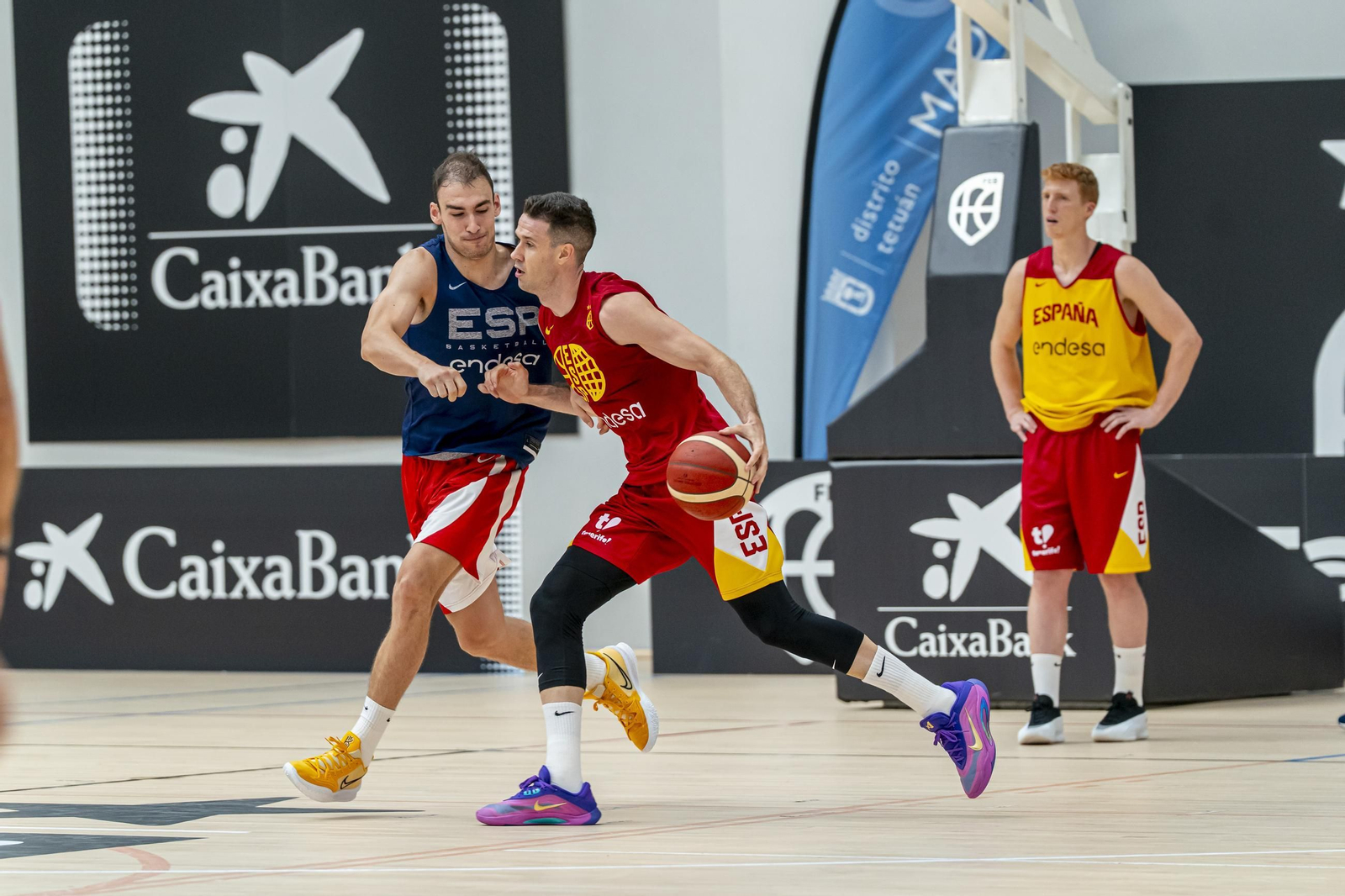 España acaba su trabajo en Madrid antes de venir a Málaga