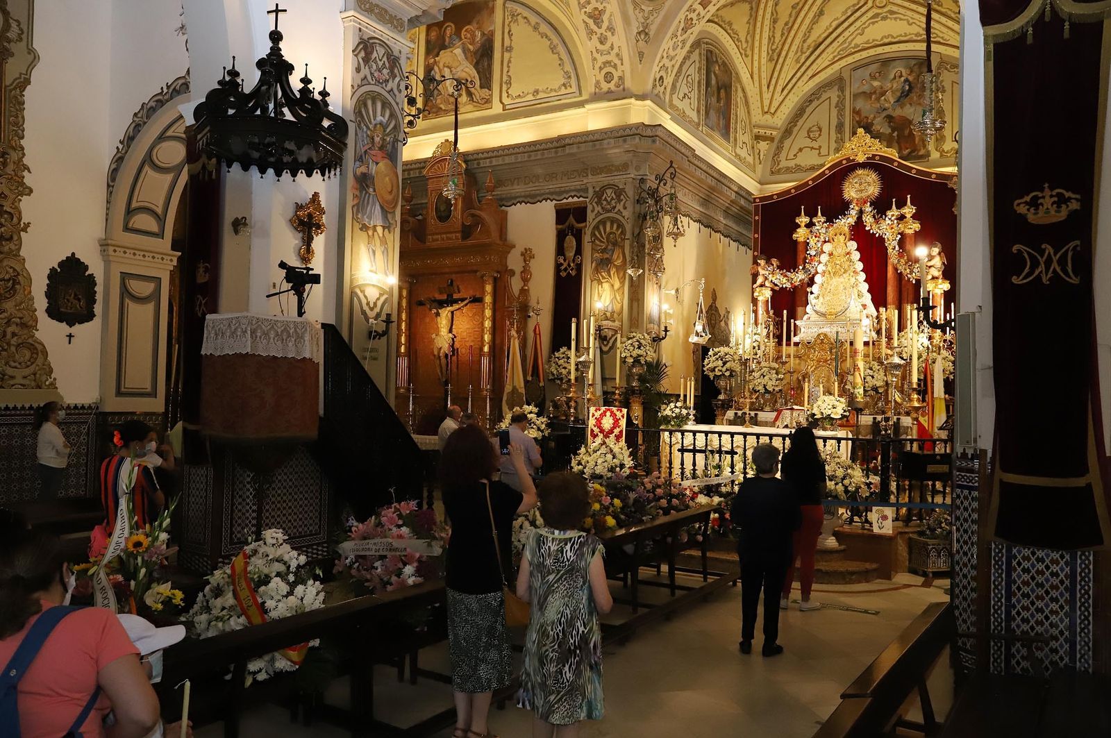 Imágenes de la Virgen del Rocío en el Lunes de Pentecostés 2020