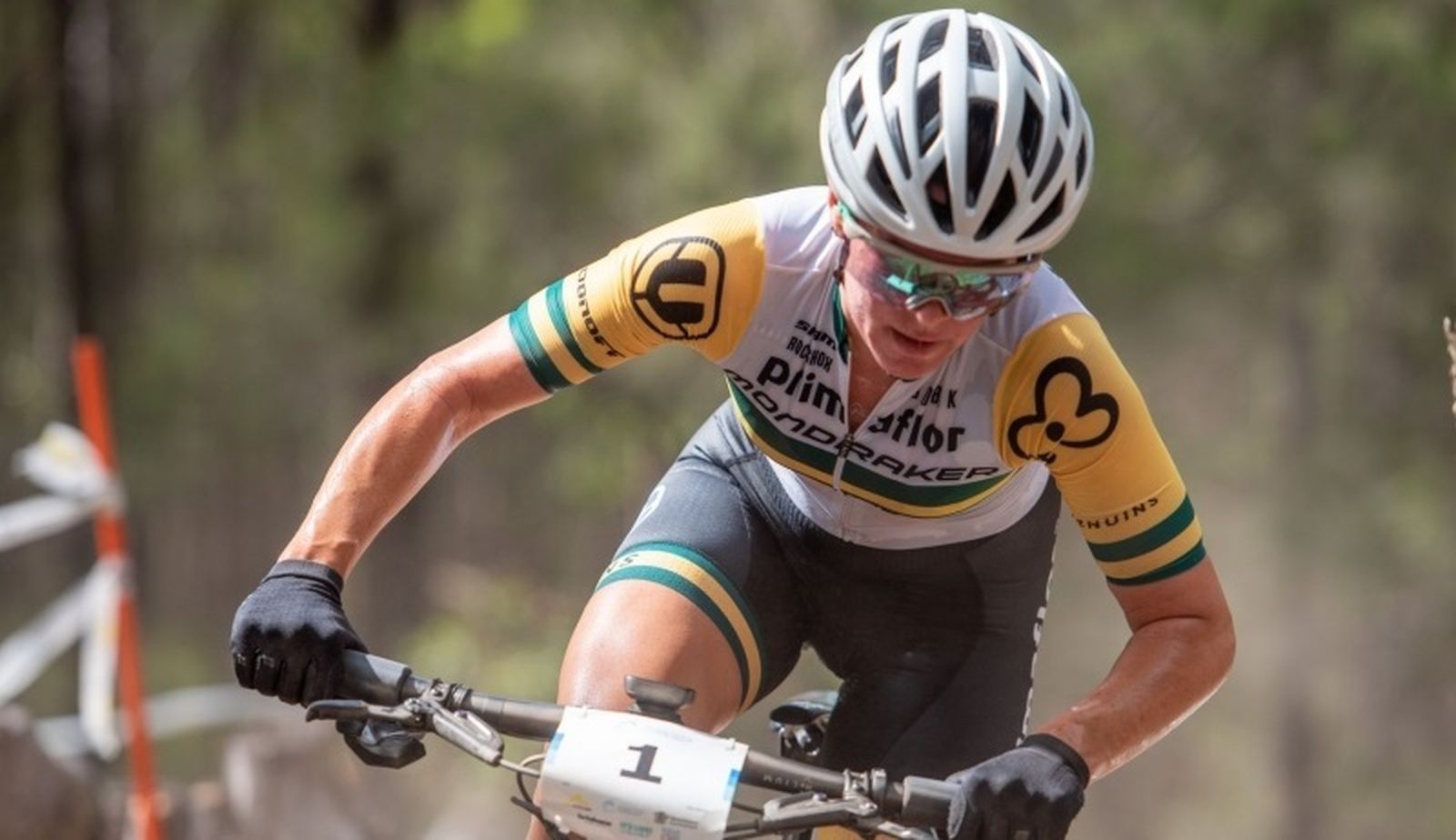 Bec Henderson, durante la carrera