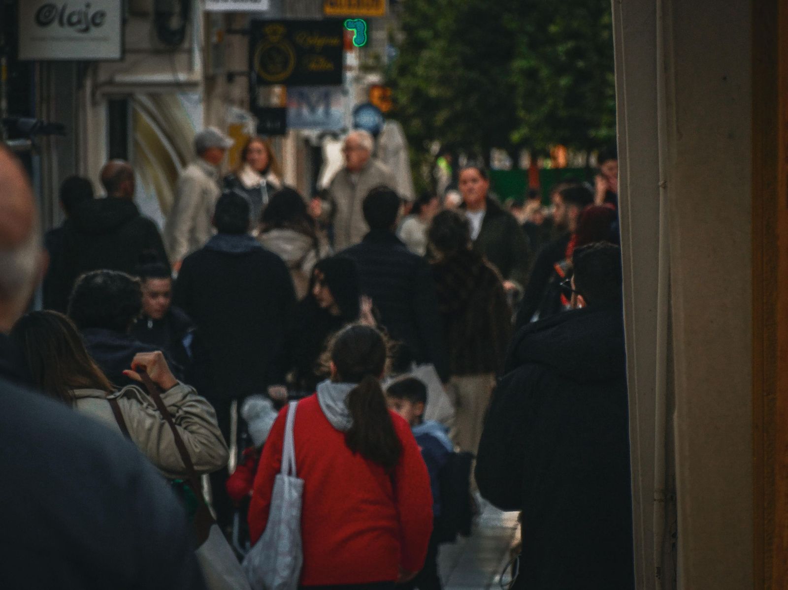 Ambiente en las calles del centro, en fotos