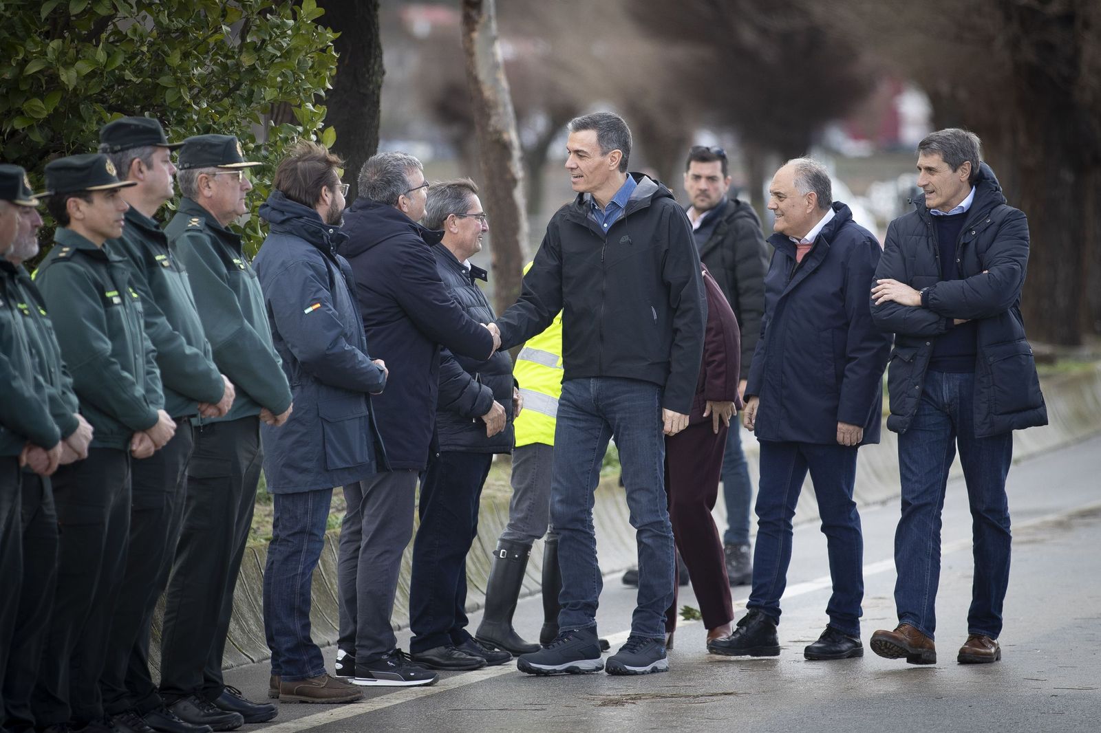 Fotos: Pedro Sánchez visita Huétor Tájar para comprobar los daños de la borrasca Leonardo