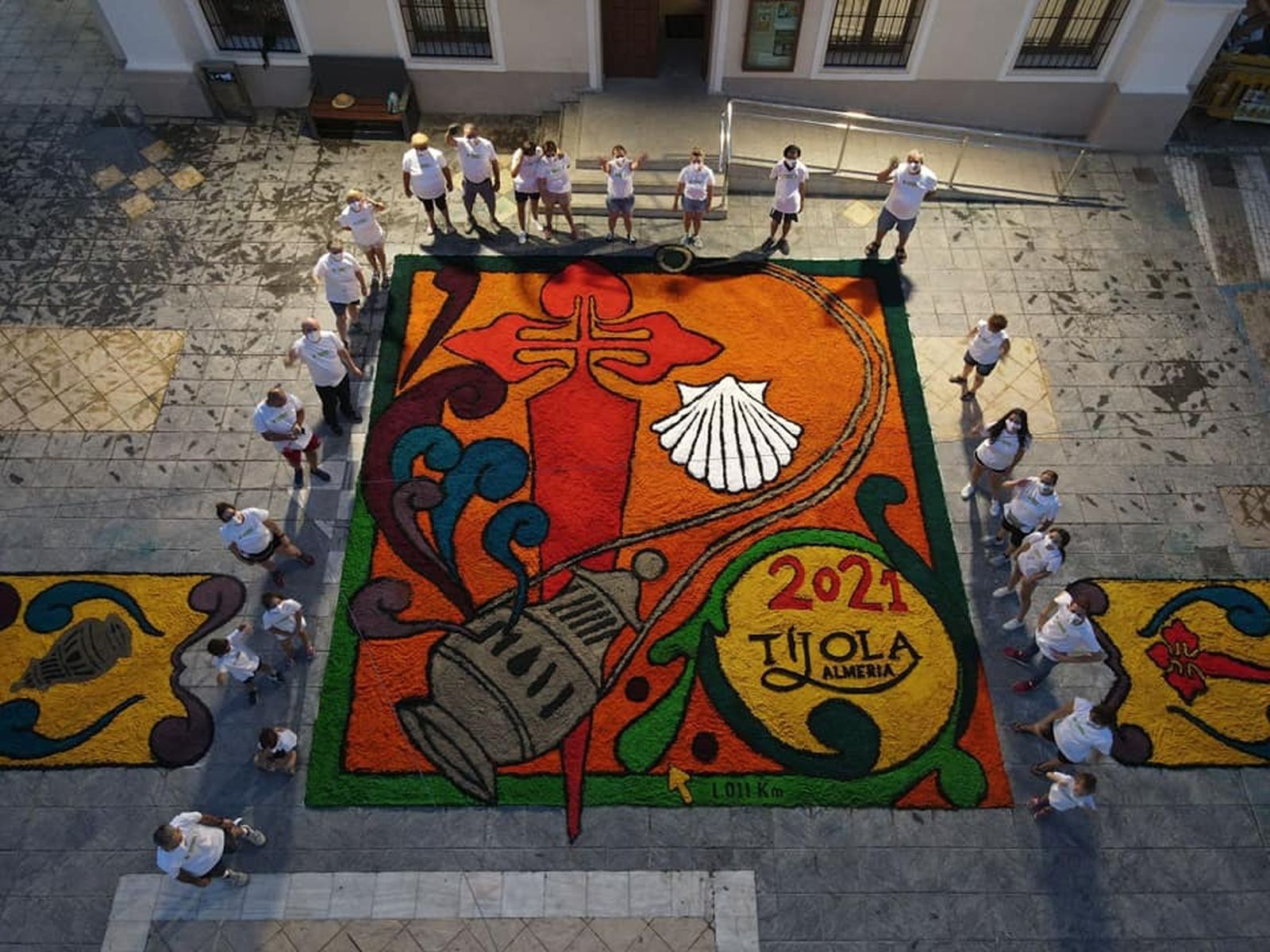 Alfombra de serrín de Tíjola