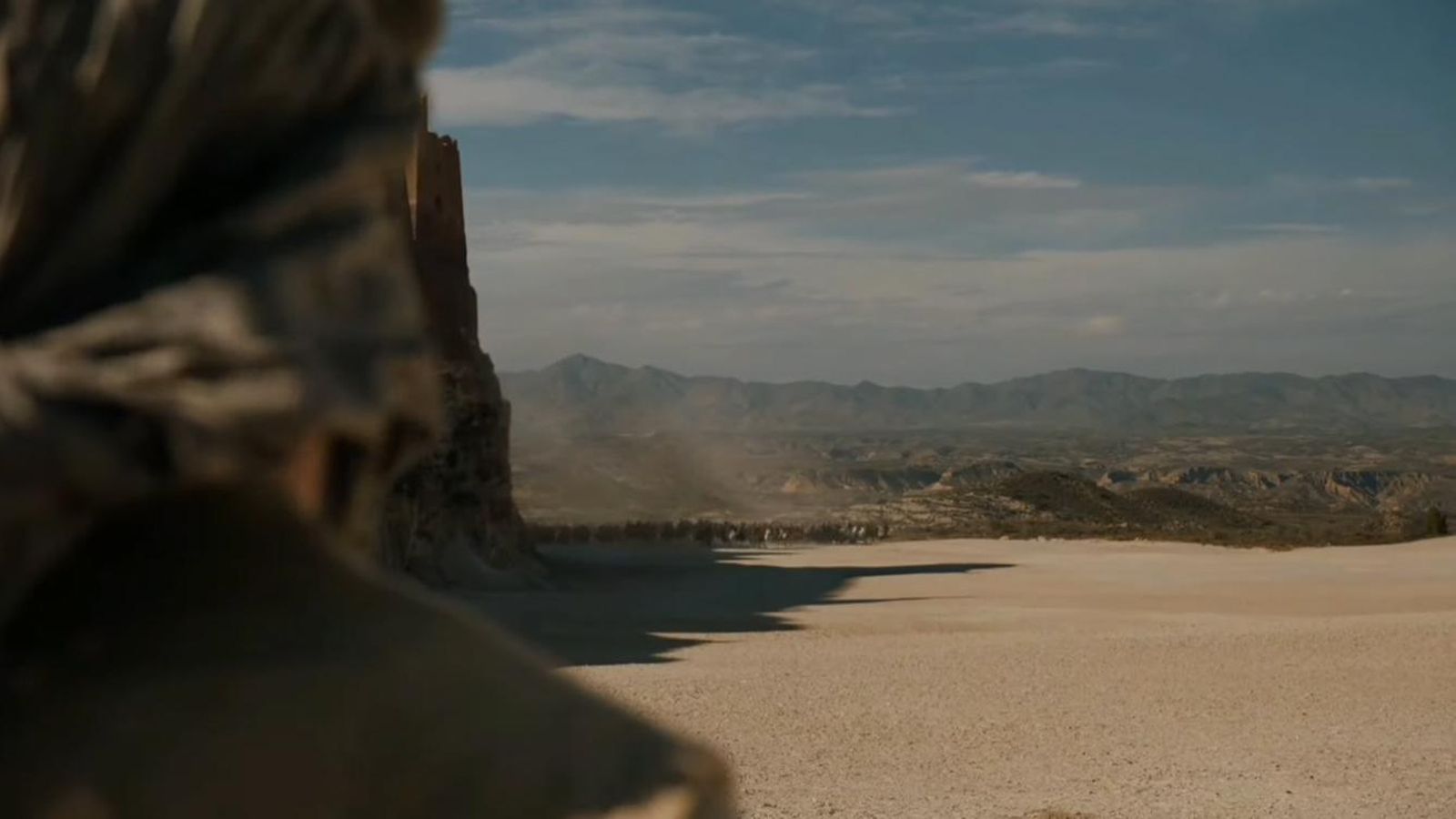 Escena de la batalla de Meereen grabada en la cantera de yeso de Sorbas.