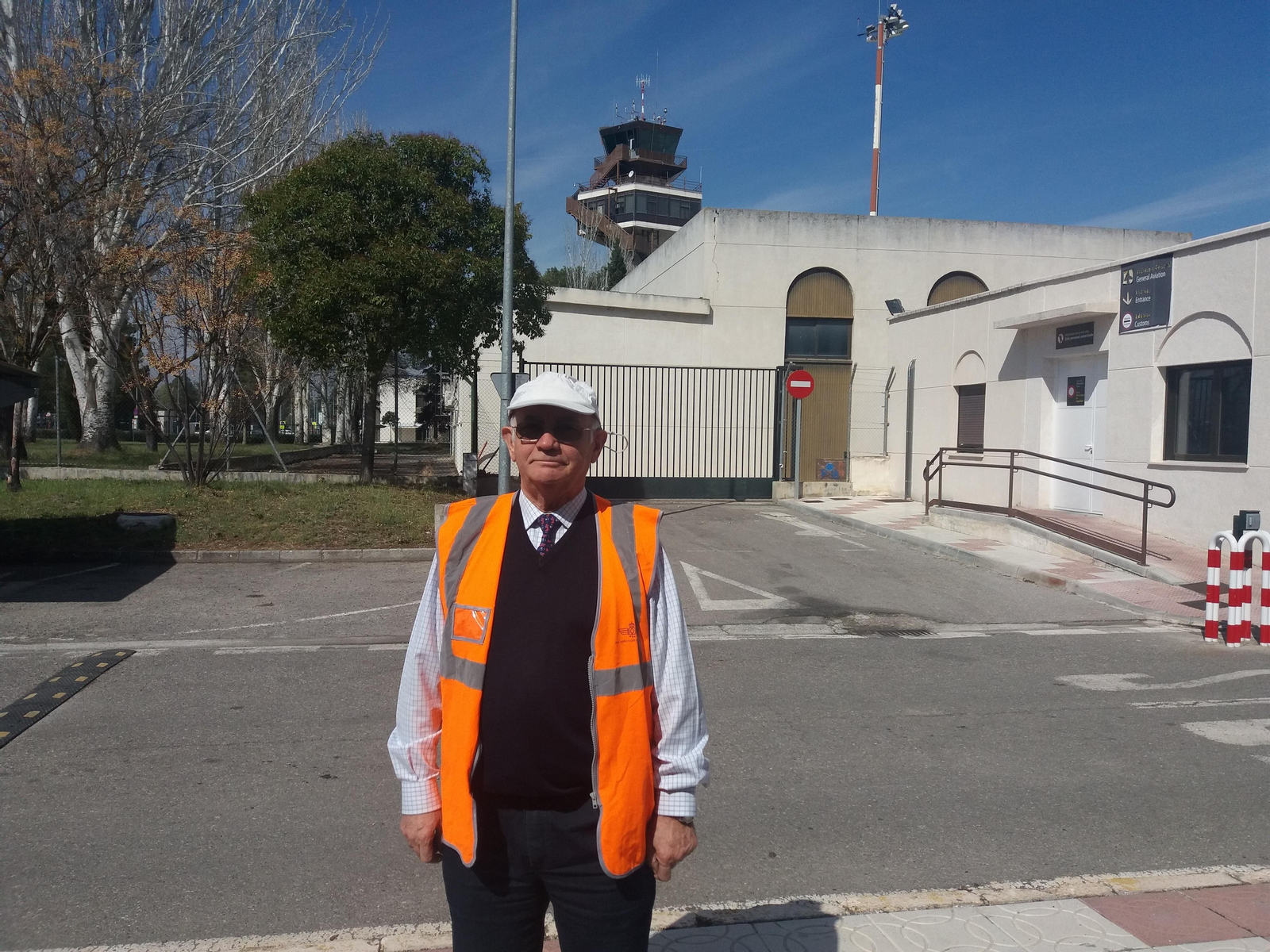 Luis Curiel, en el Aeropuerto
