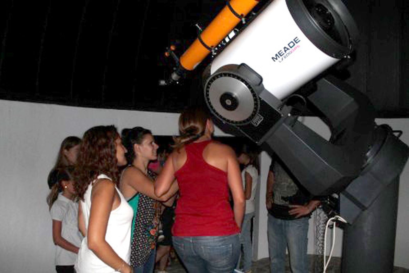 Una de las actividades de observación astronómica