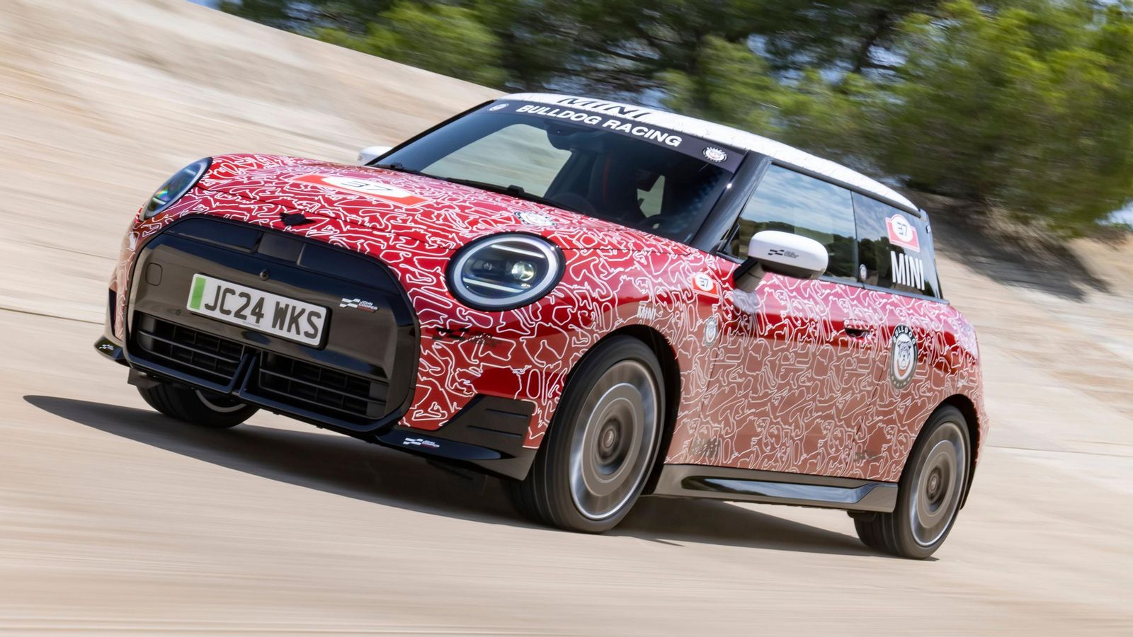 El Mini John Cooper Works E todavía no ha alcanzado la fase de comercialización. Será la versión más potente del Cooper de tres puertas.