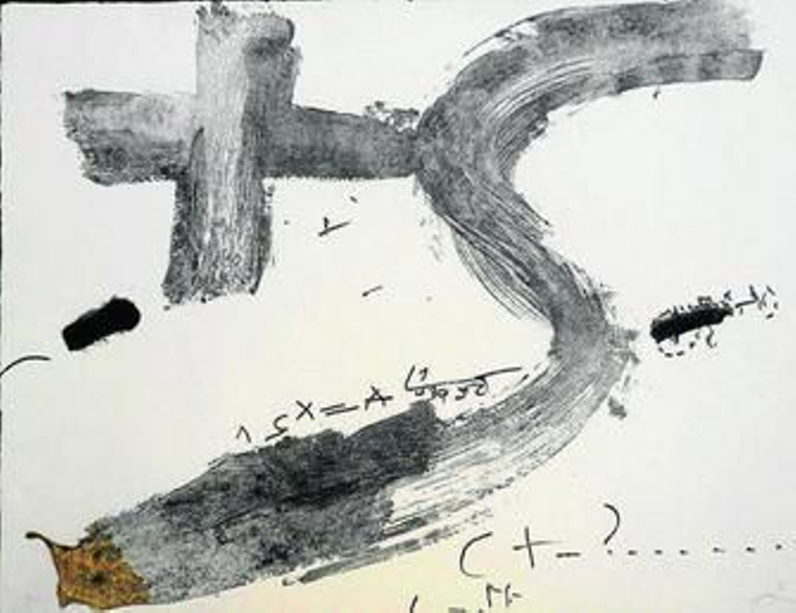 Una de las obras de Tàpies que se expondrá en la galería Acanto. Una de las obras de Tàpies que se expondrá en la galería Acanto.