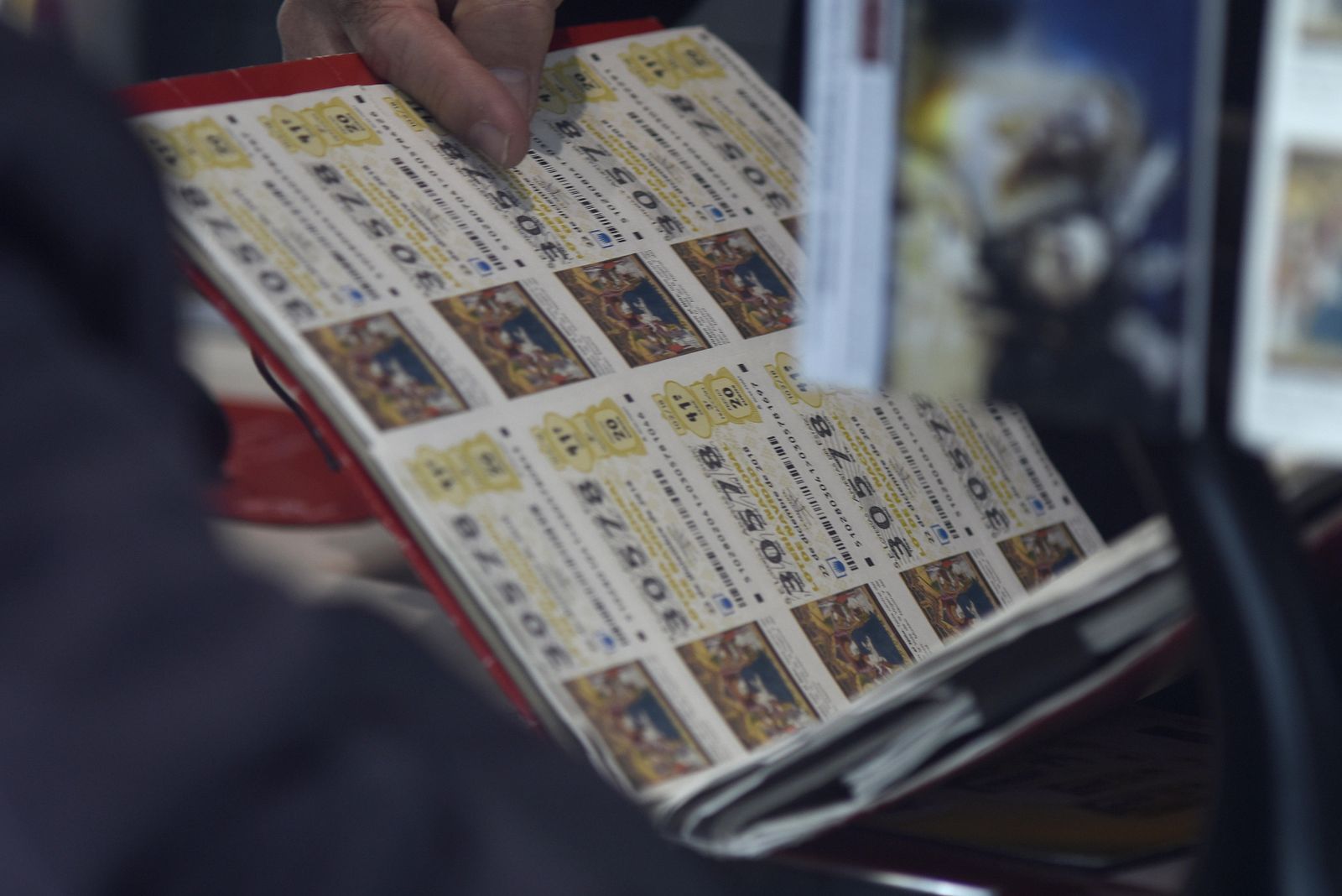 Cupones de Lotería.