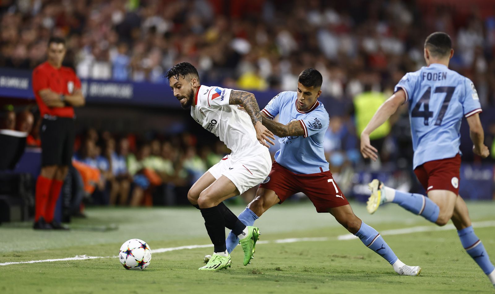 Las imágenes del Sevilla fc- Manchester City fc