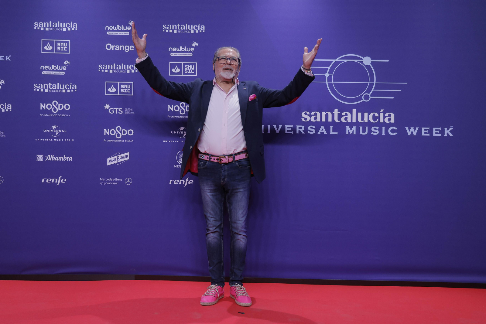 Famosos y artistas en la alfombra roja de la gala del flamenco en los 'Santalucía Universal Music Week'