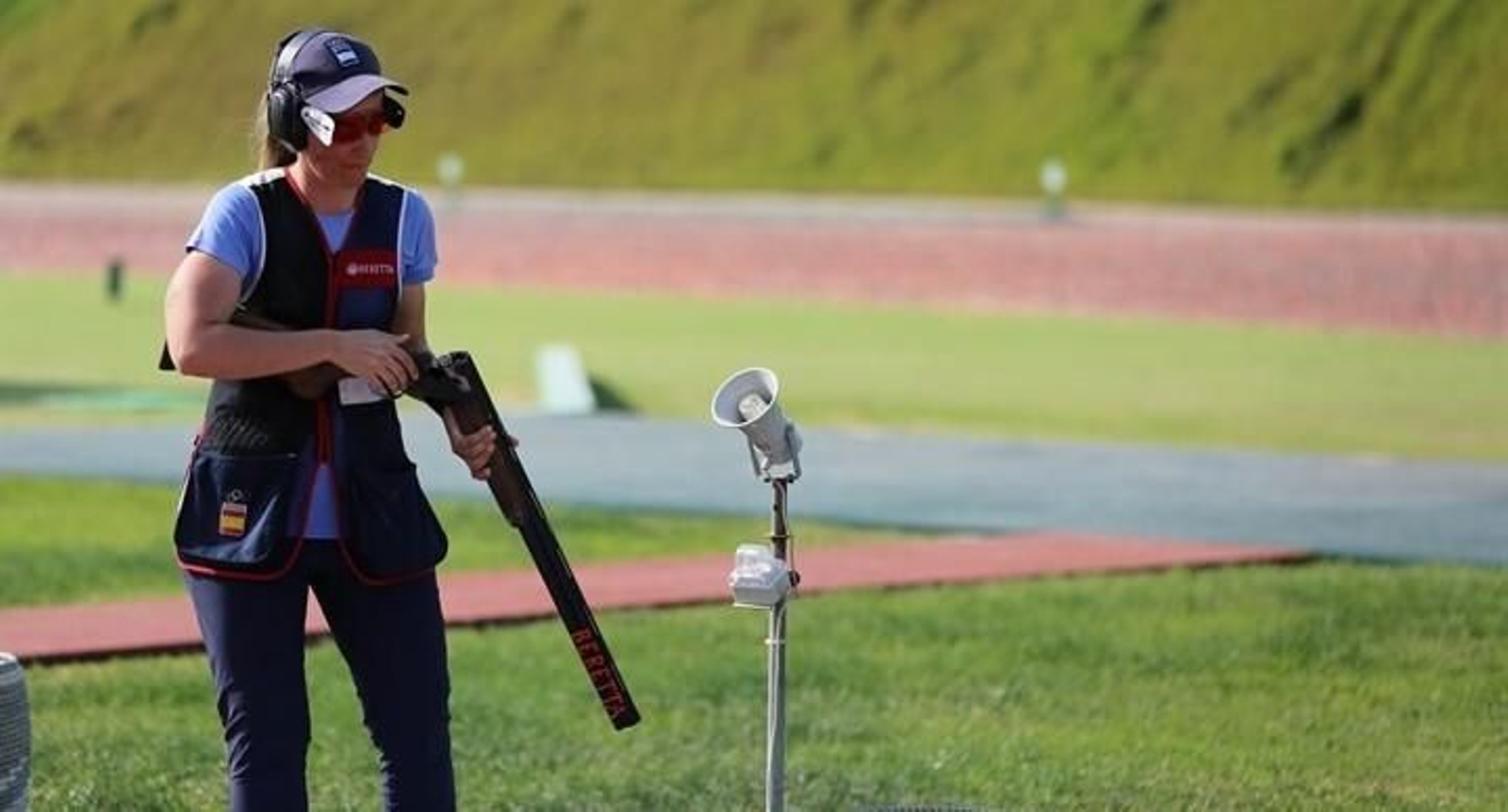 Fátima Gálvez, en un momento de la fase final de la prueba en Doha.