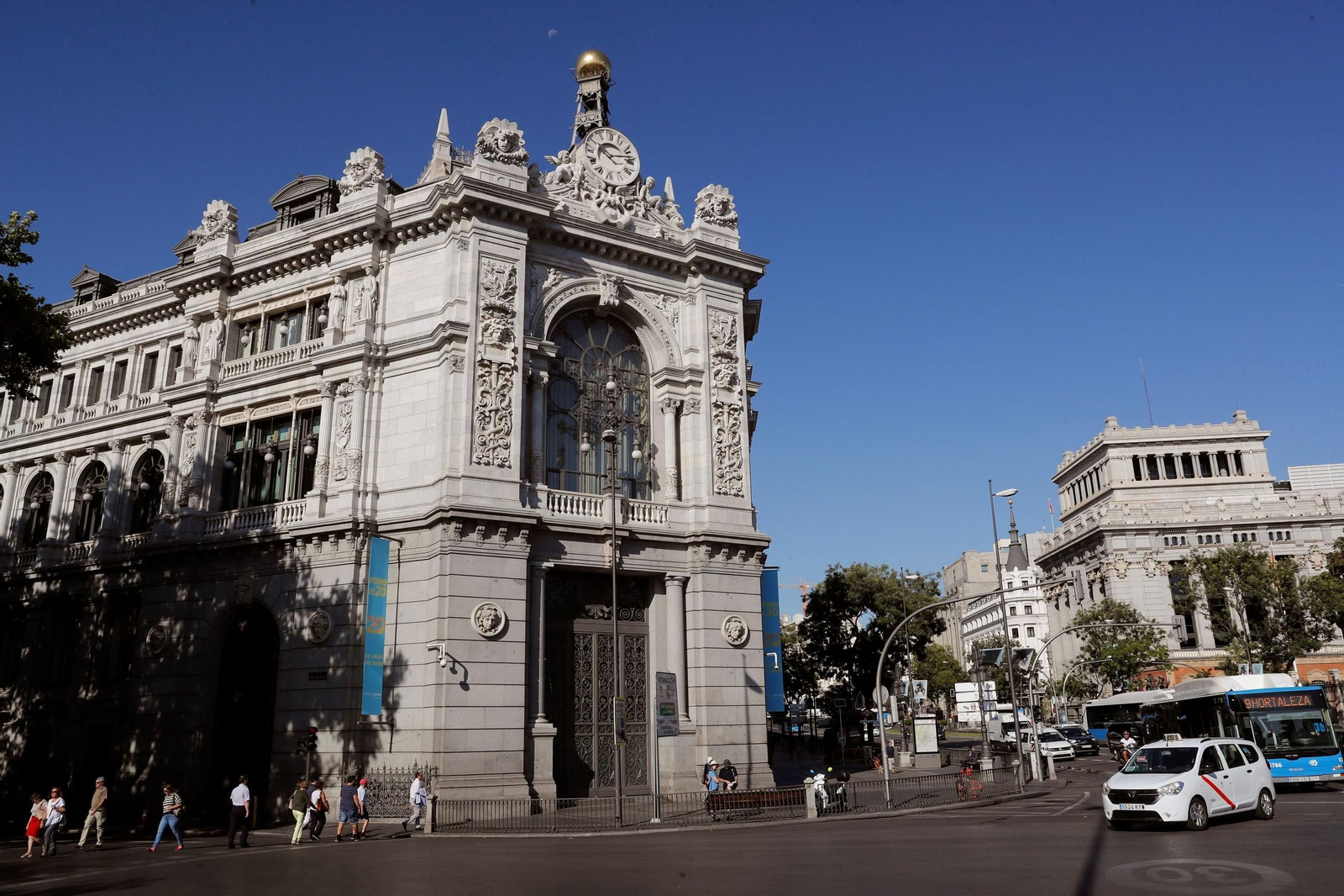 Fachada del Banco de España en Madrid.