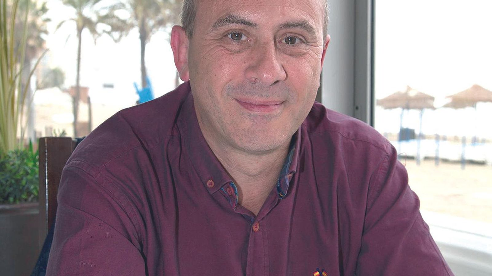 Ángel Herbella durante el almuerzo.