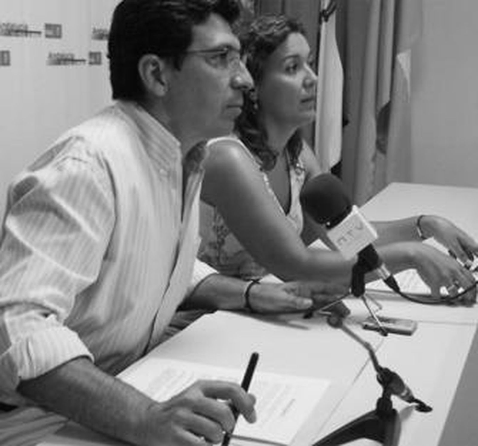 Miguel Tornay y Gemma Araujo, durante una rueda de prensa, en una fotografía de archivo.