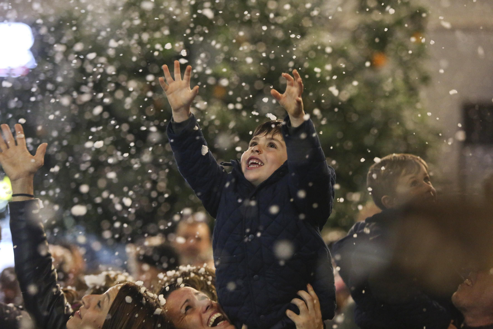 Fotos de la nieve en la Navidad de Málaga
