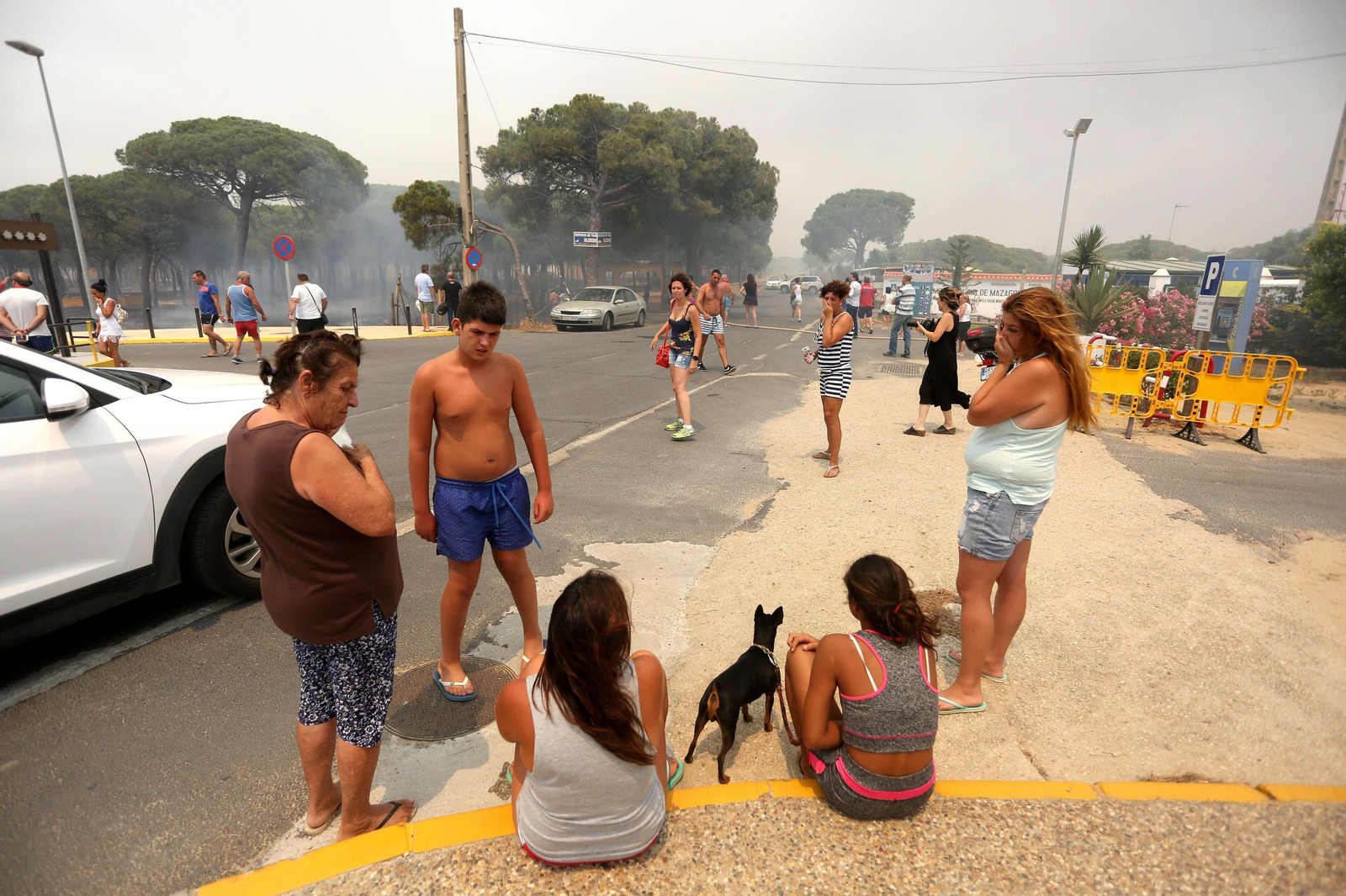 Las consecuencias del incendio en Mazagón