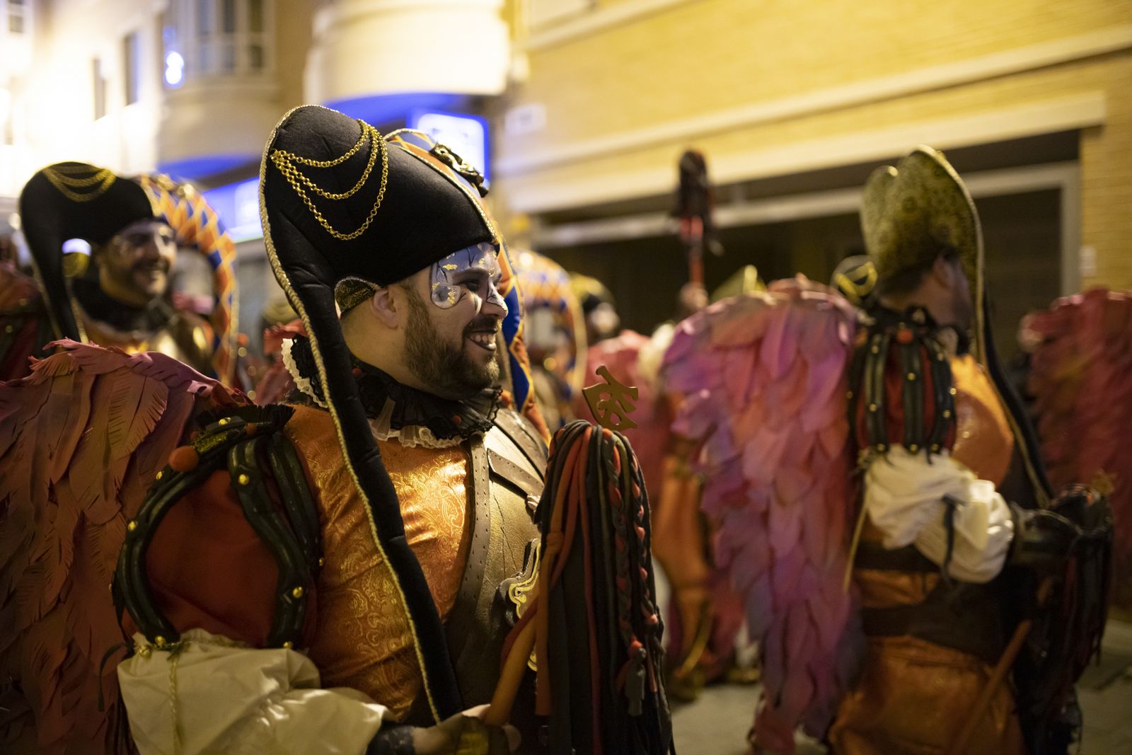 Ambiente del primer día de semifinal del Carnaval Colombino