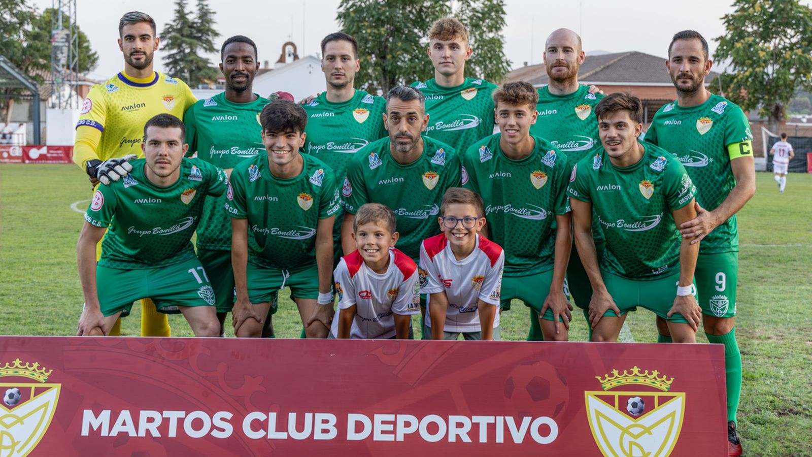 Alineación del Martos CD en su partido de presentación.