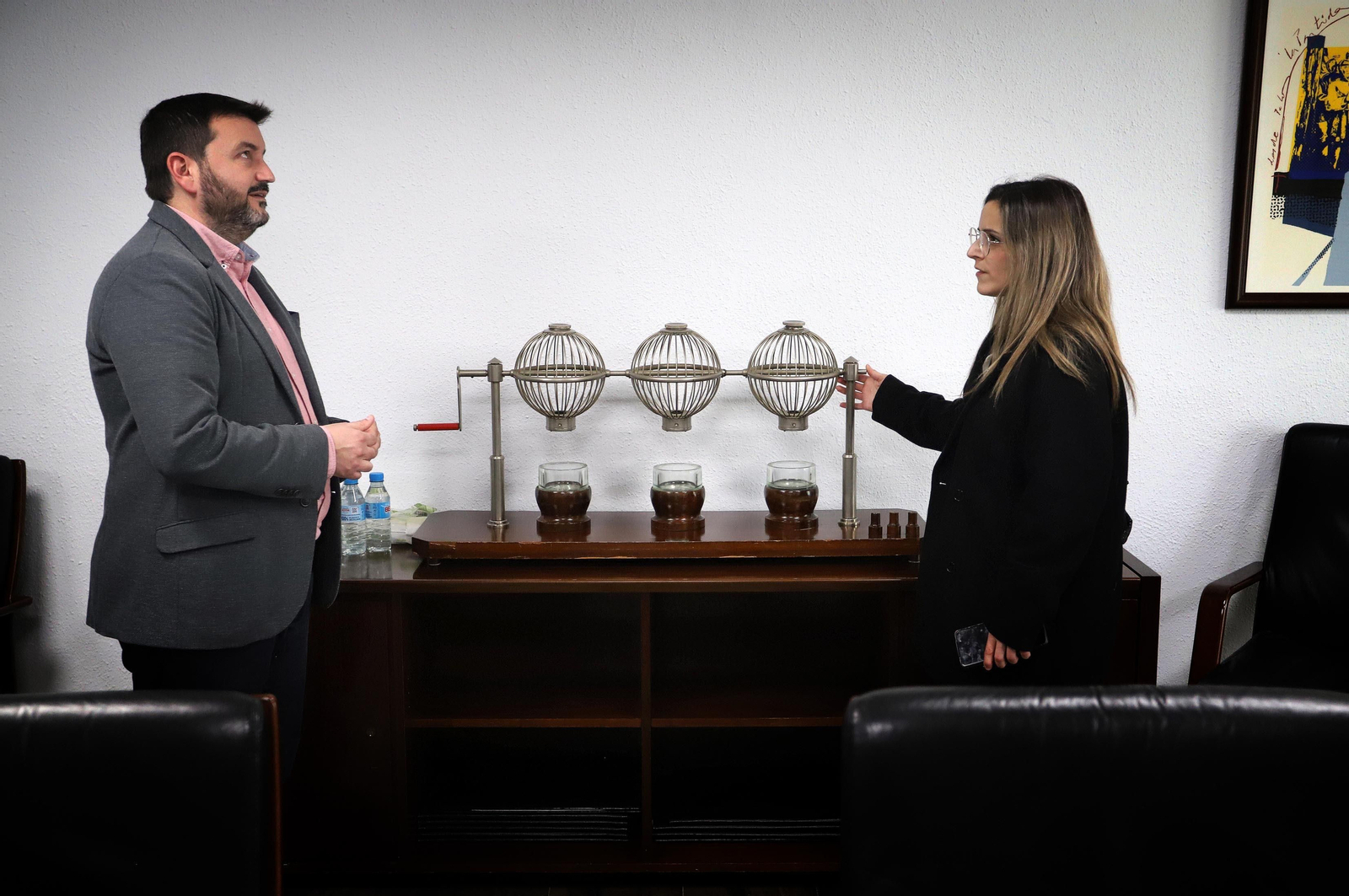 Imágenes de la entrevista a Francisco García Soriano, director de la ONCE en Huelva