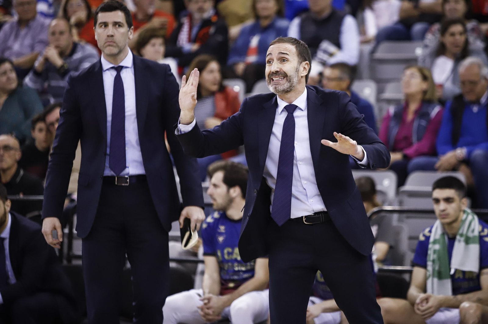 Sito Alonso, durante el partido ante el Covirán Granada