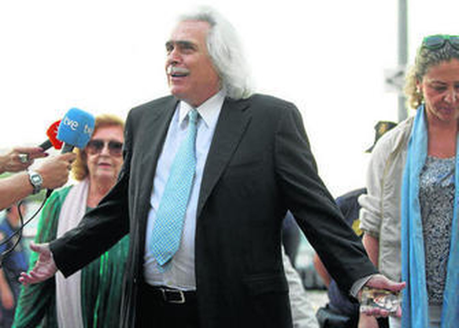 Rafael Gómez, a su salida de los juzgados cuando conoció la sentencia del caso Malaya.