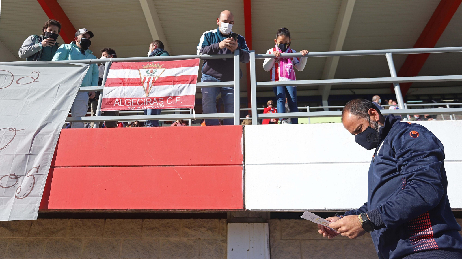 Salva Ballesta, en un partido del Algeciras.