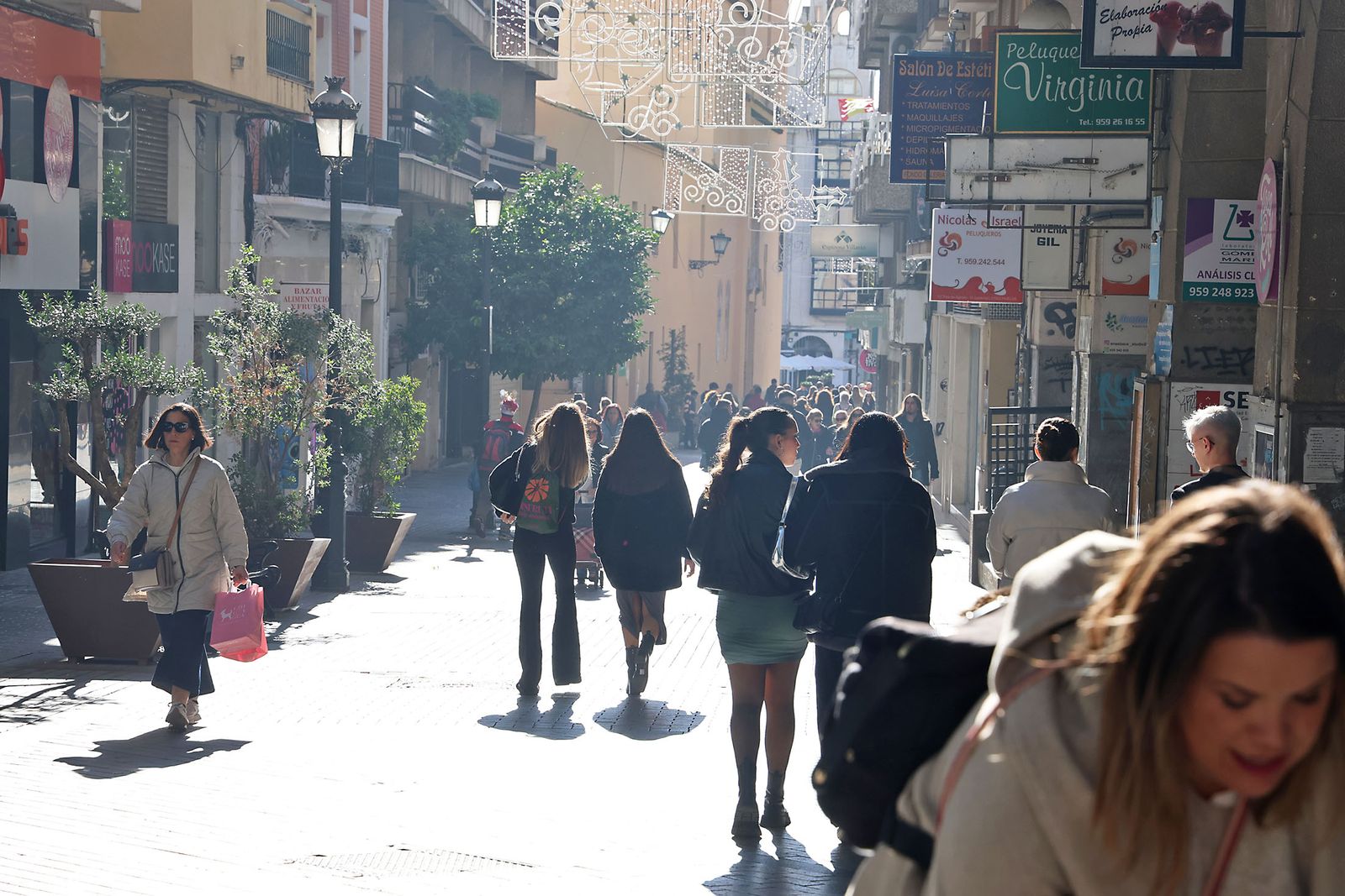 Imágenes de la fiesta del 24 de diciembre en las calle de Huelva