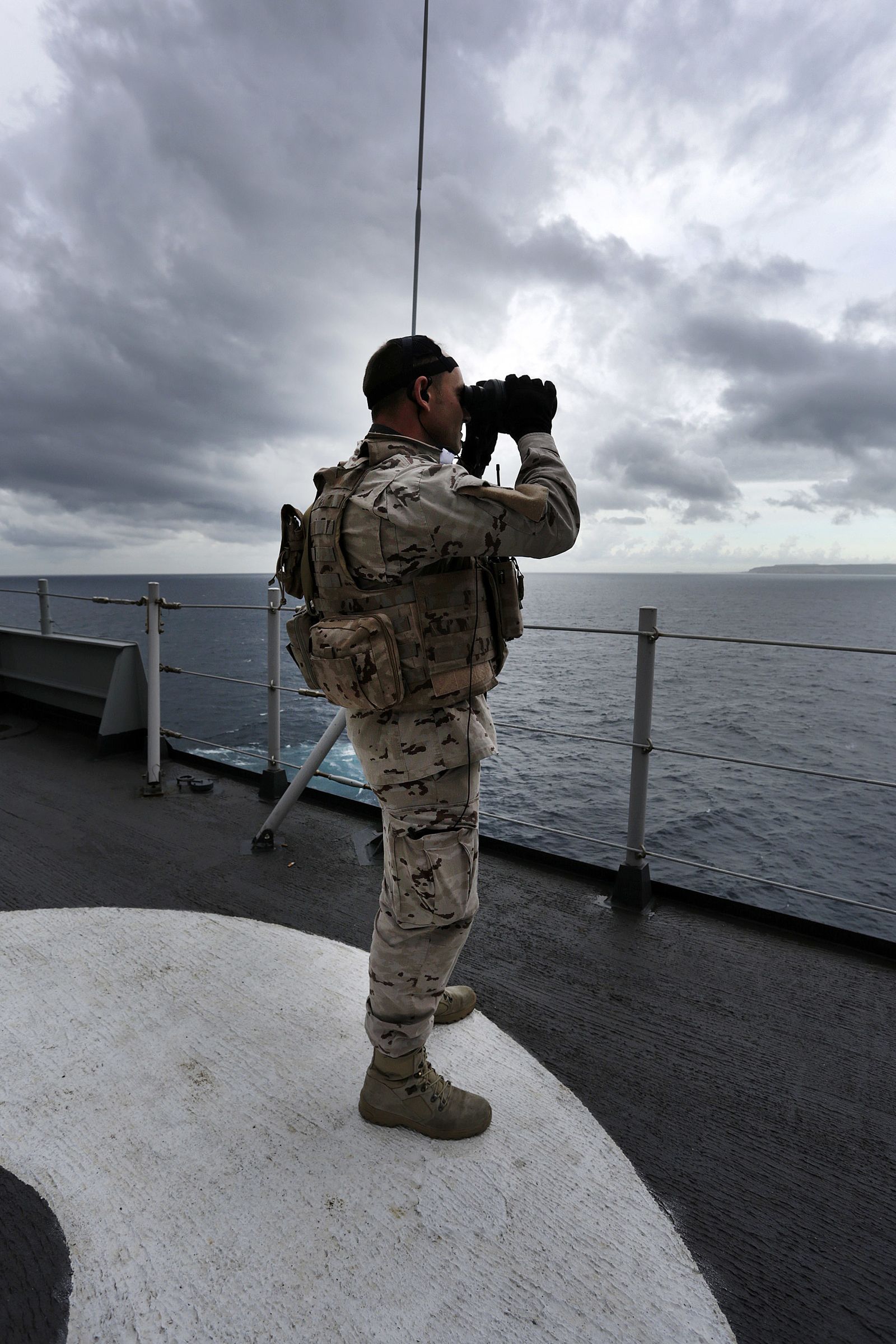 Maniobras Gruflex 61 de la Armada en el Retín