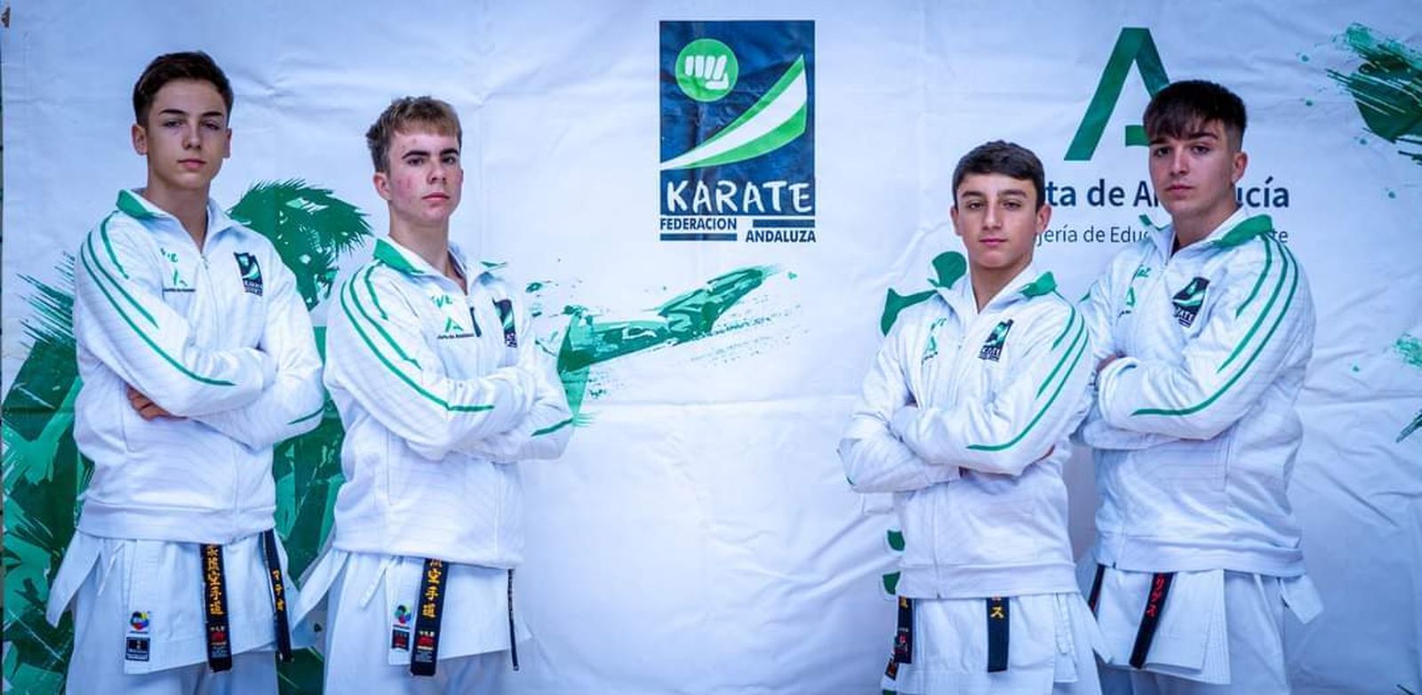 Varios karatecas del club ‘Goju ryu Torremolinos’.