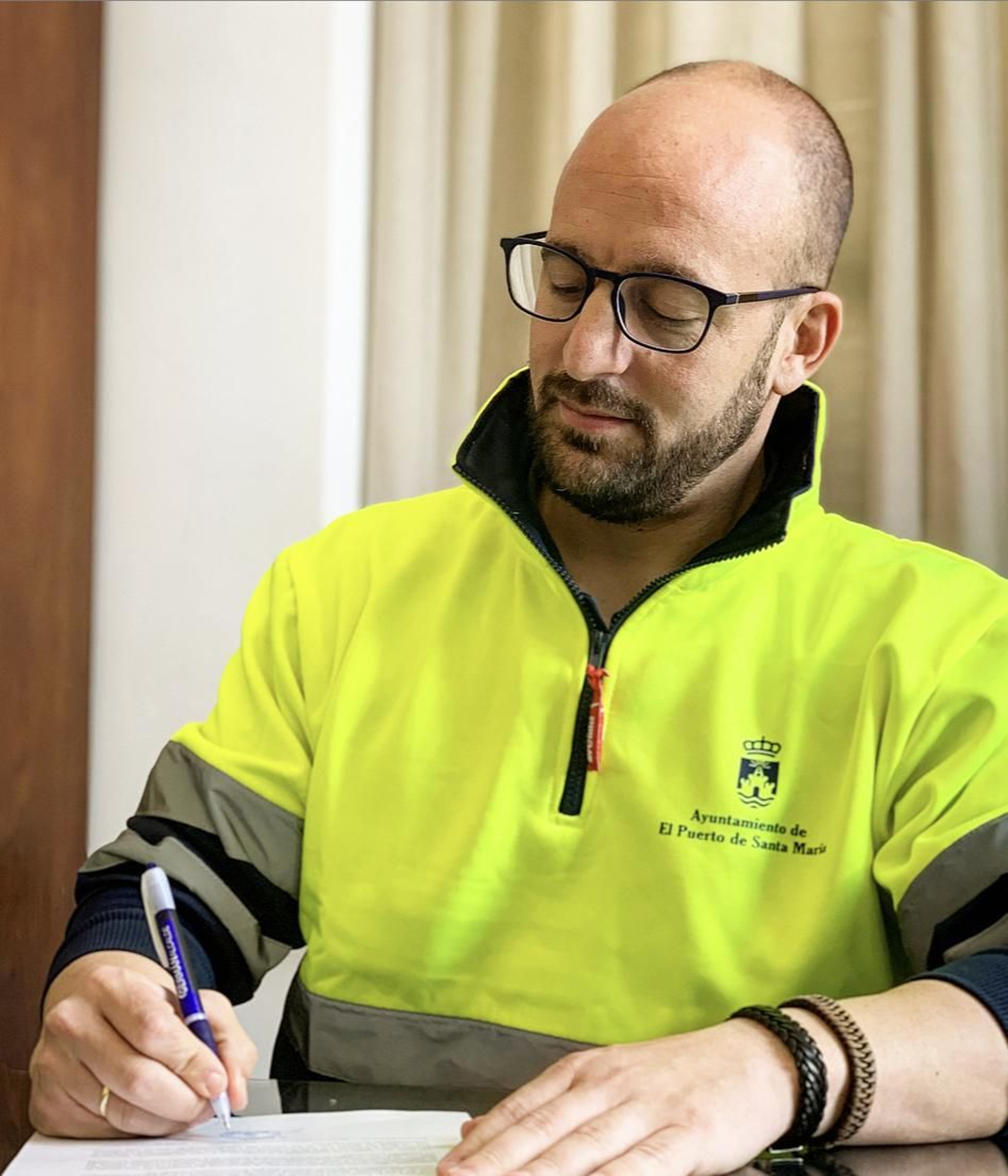 El alcalde Germán Beardo.