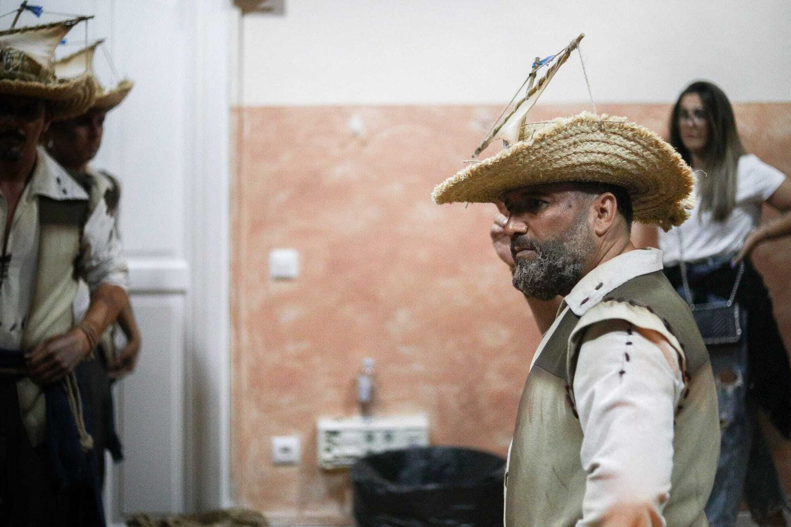 Nene Cheza en camerinos.