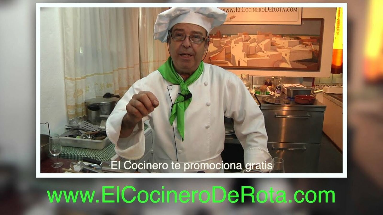 'El Cocinero de Rota', en su programa de una cadena local.