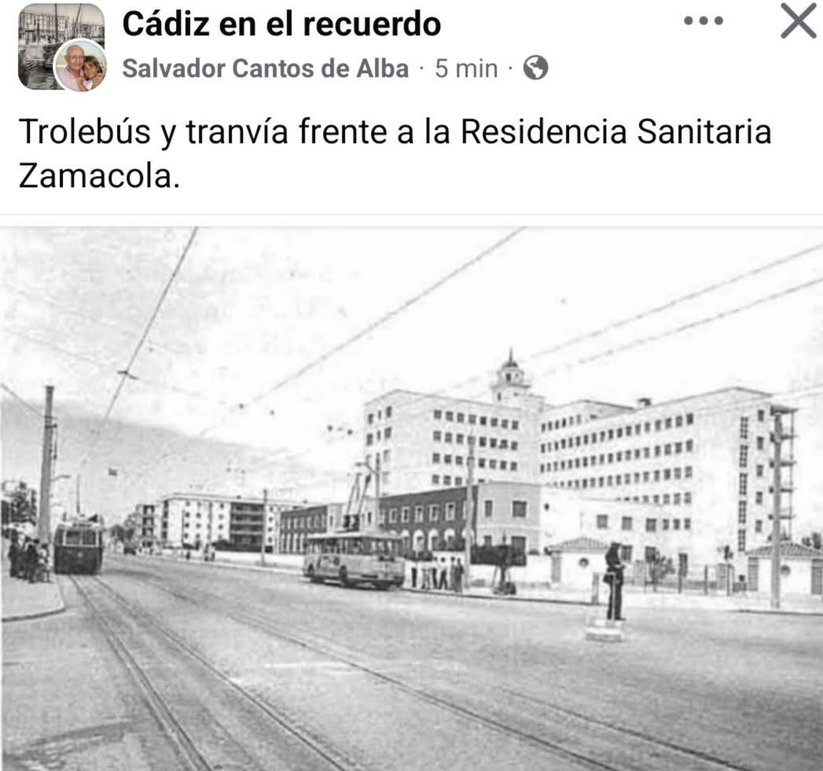 Trolebús y tranvía