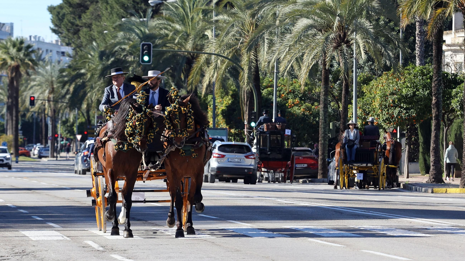 Concurso de enganches por las calles de Jerez