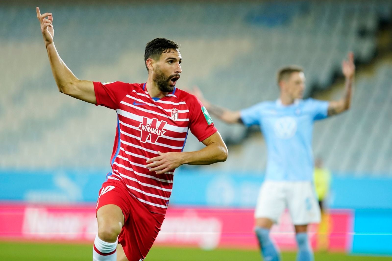 Antonio Puertas marcó en Malmö haciendo historia como jugador rojiblanco.