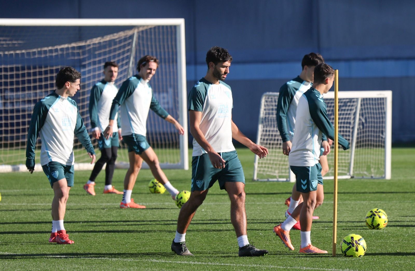 Entrenamiento Málaga CF: Carlos Puga y Haitam, bajas inesperadas
